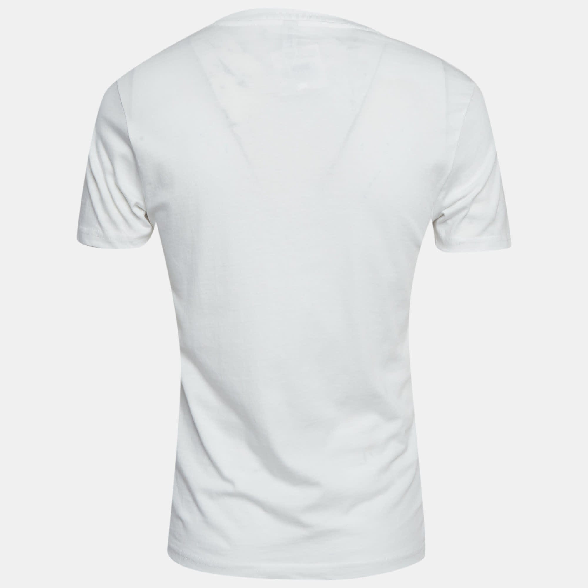Moschino Swim White Gummy Bear Logo Print T - Shirt