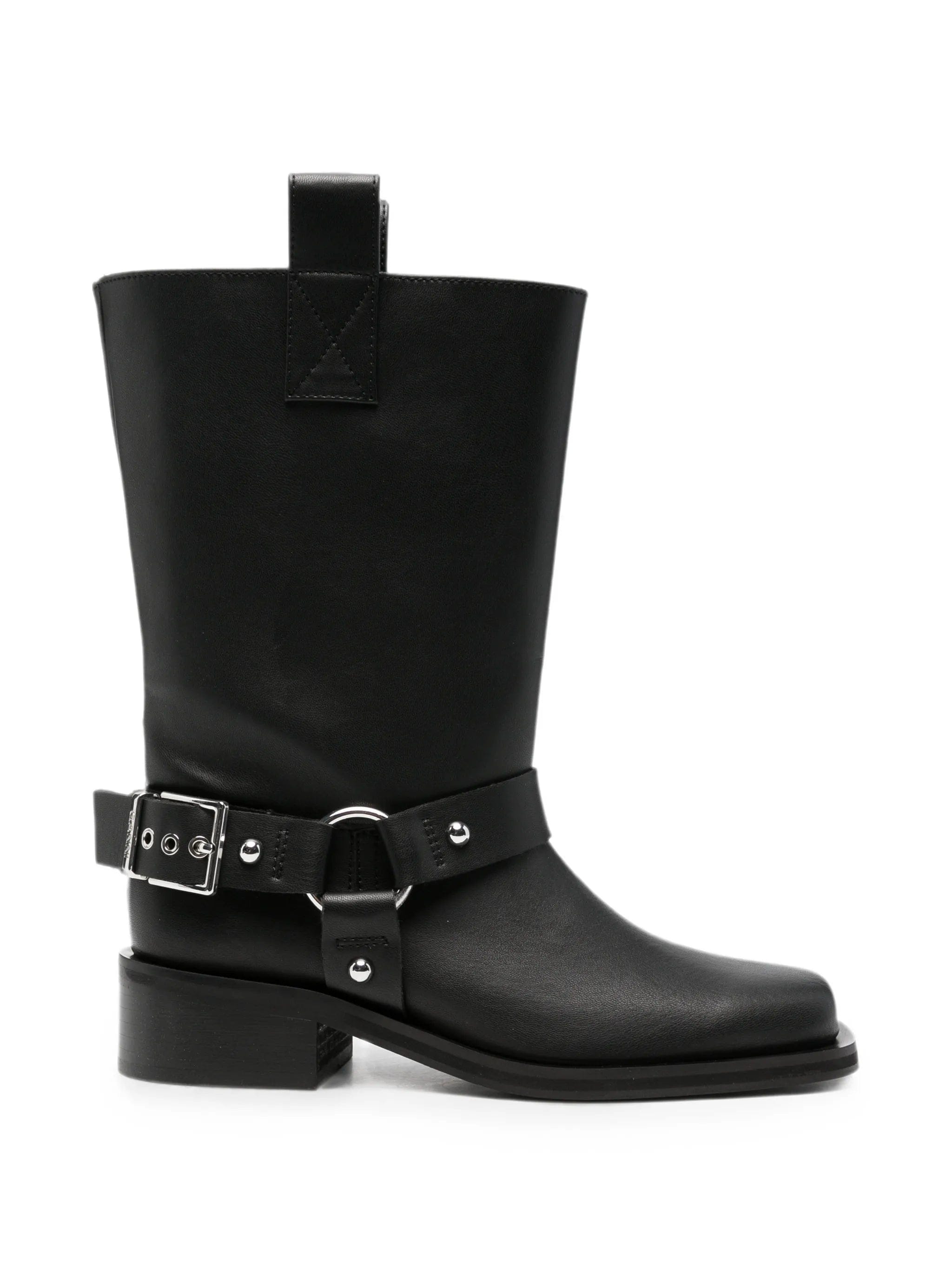 GANNI harness - detail biker boots