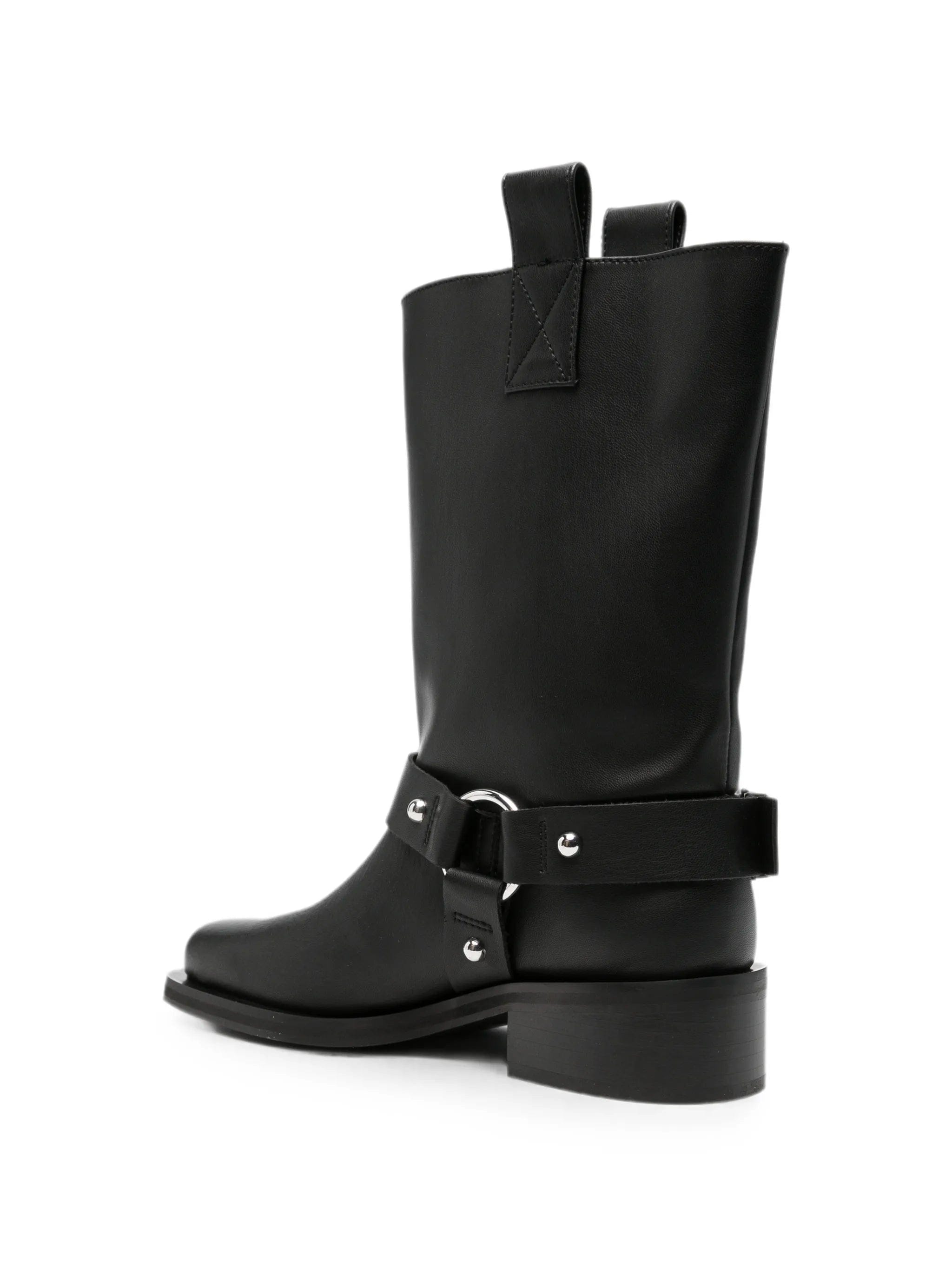 GANNI harness - detail biker boots