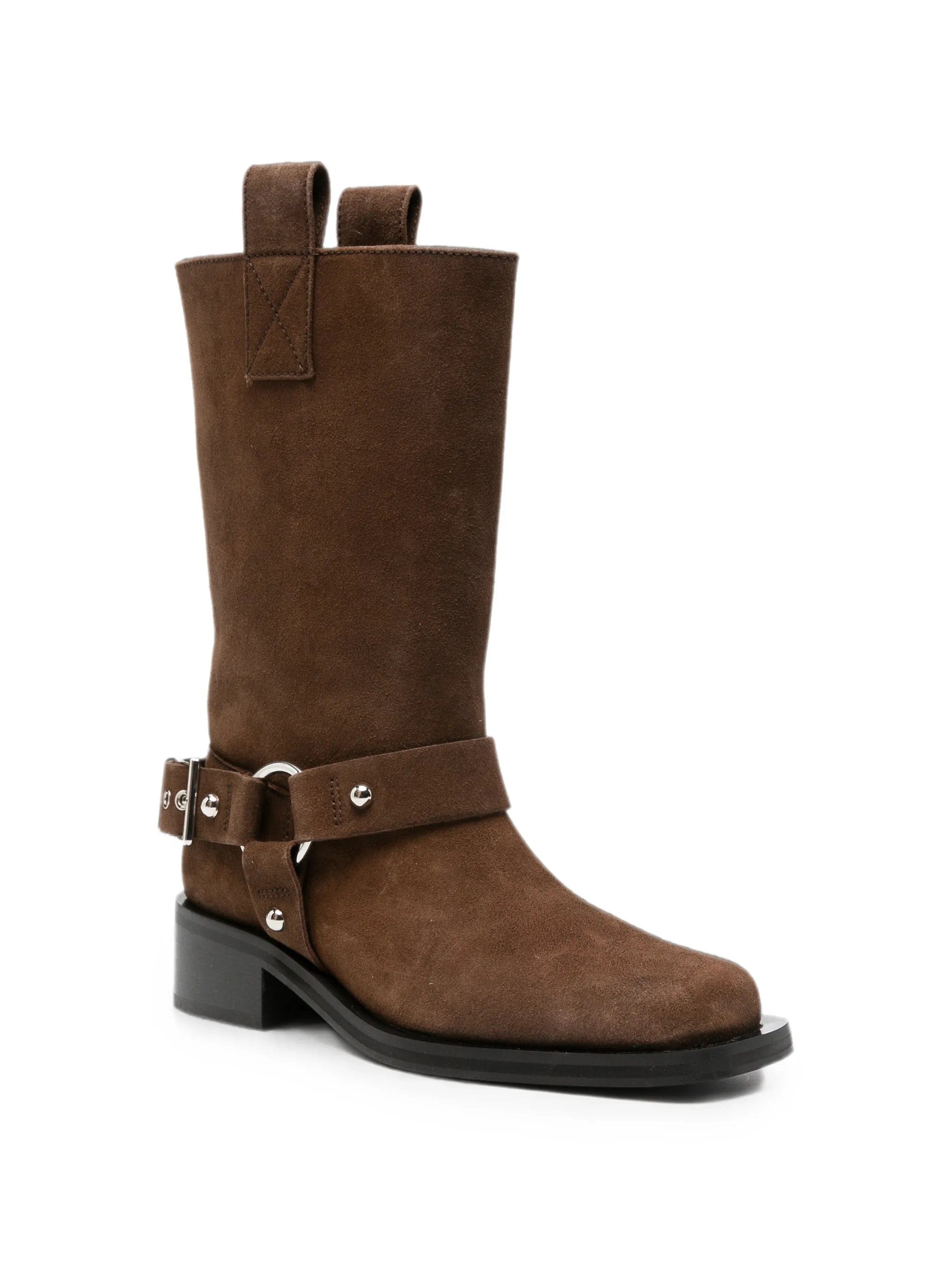 GANNI buckle - detail biker boots