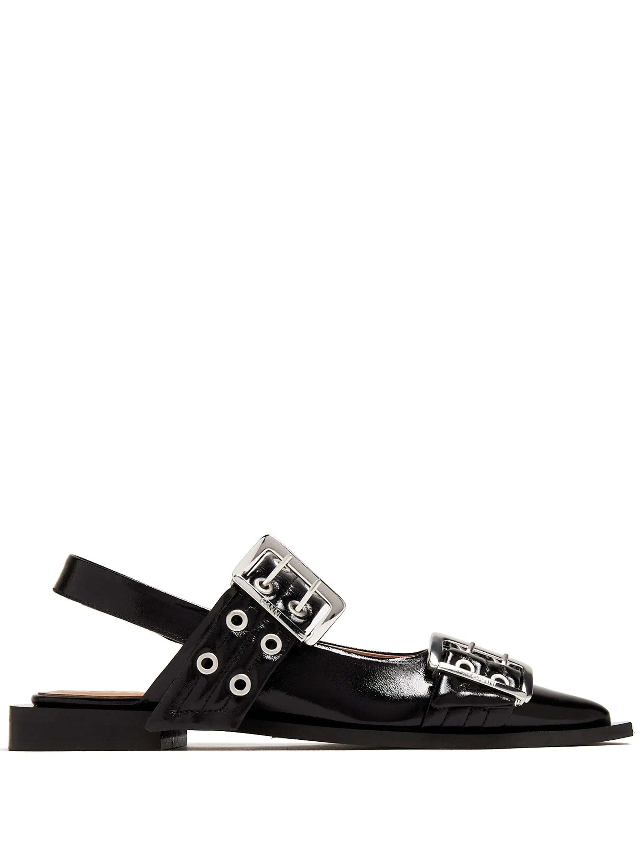 GANNI buckle - detail eyelet - embellished sandals