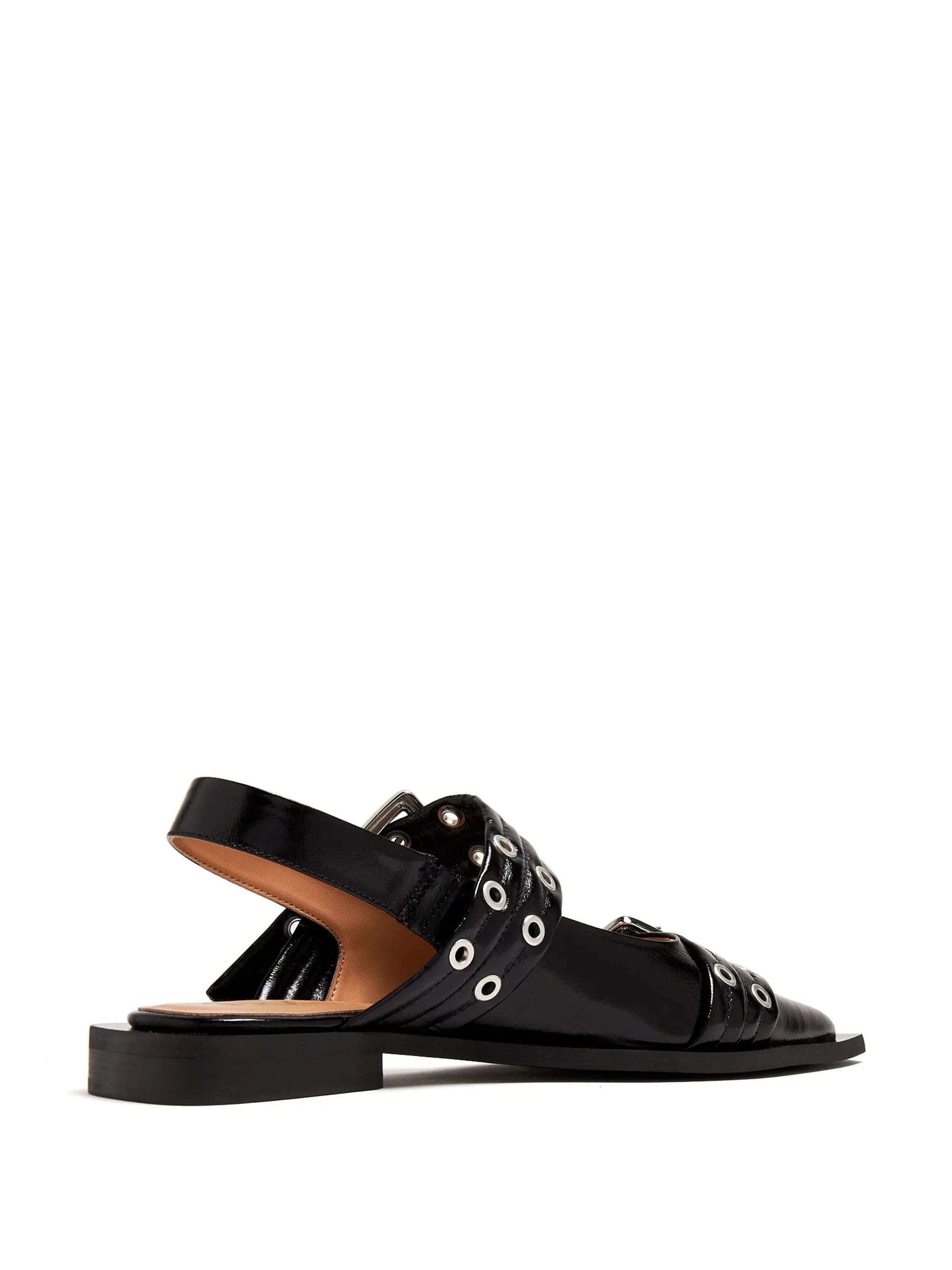 GANNI buckle - detail eyelet - embellished sandals