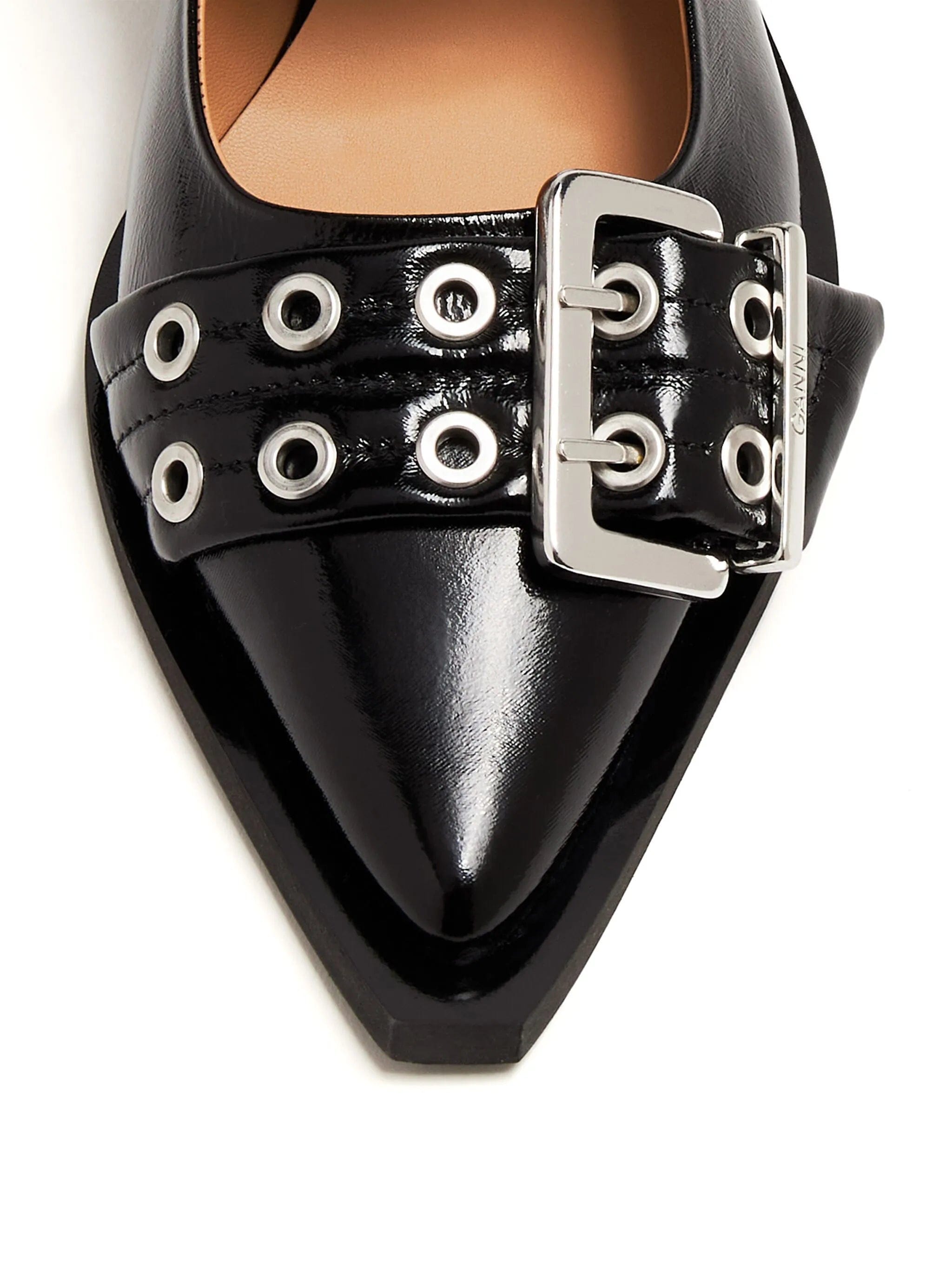 GANNI buckle - detail eyelet - embellished sandals