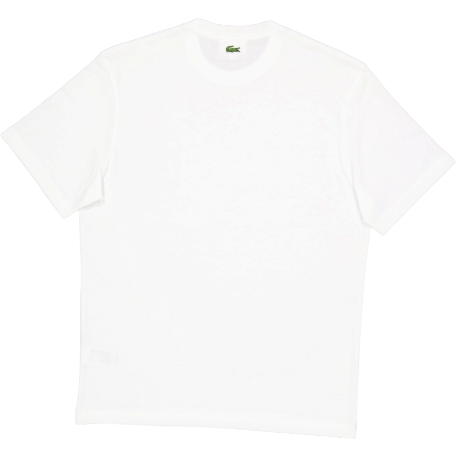 Lacoste Printed Cotton T - shirt White