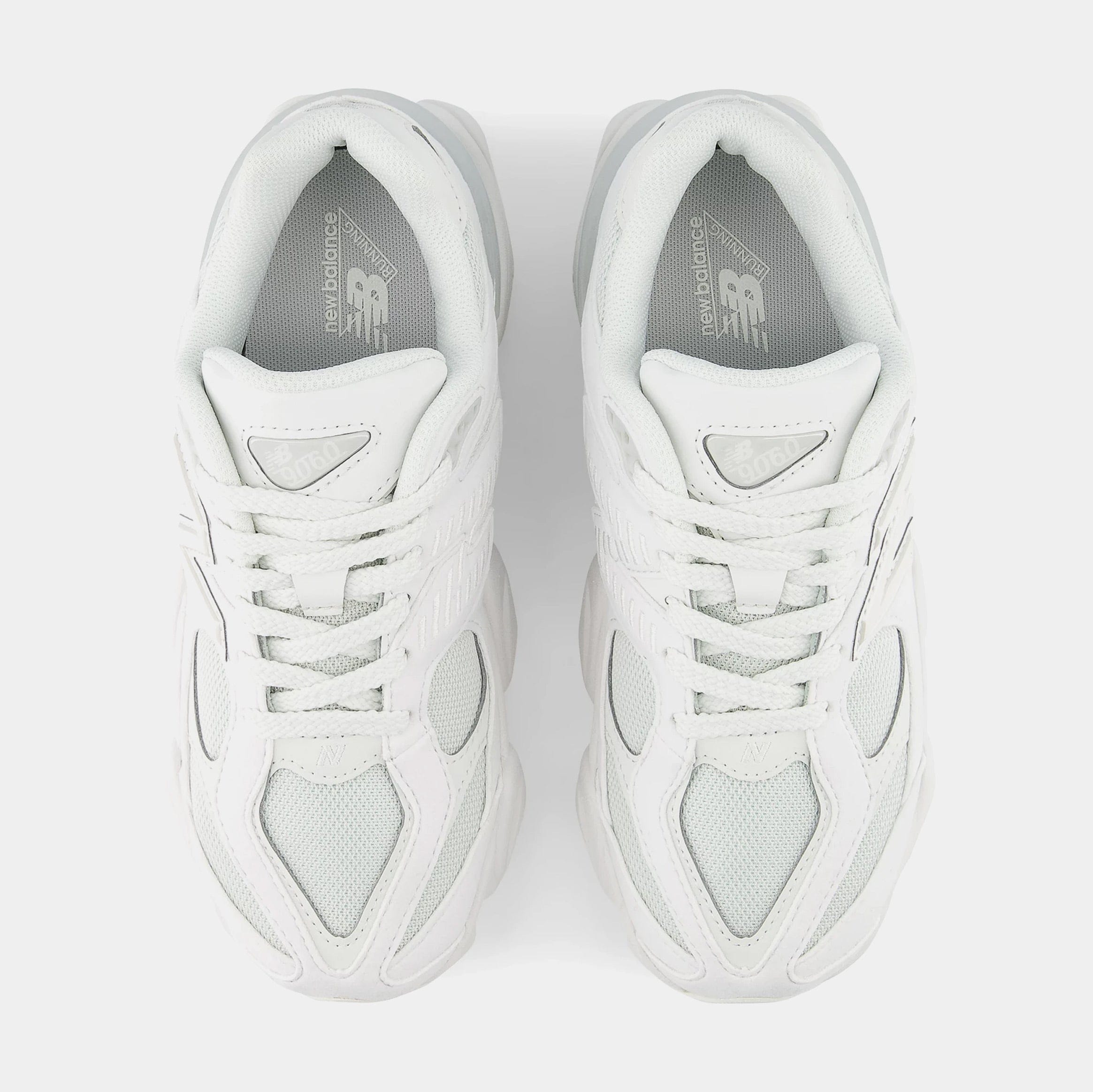 Newbalance 9060 Grade School Lifestyle Shoes (White/Reflection)