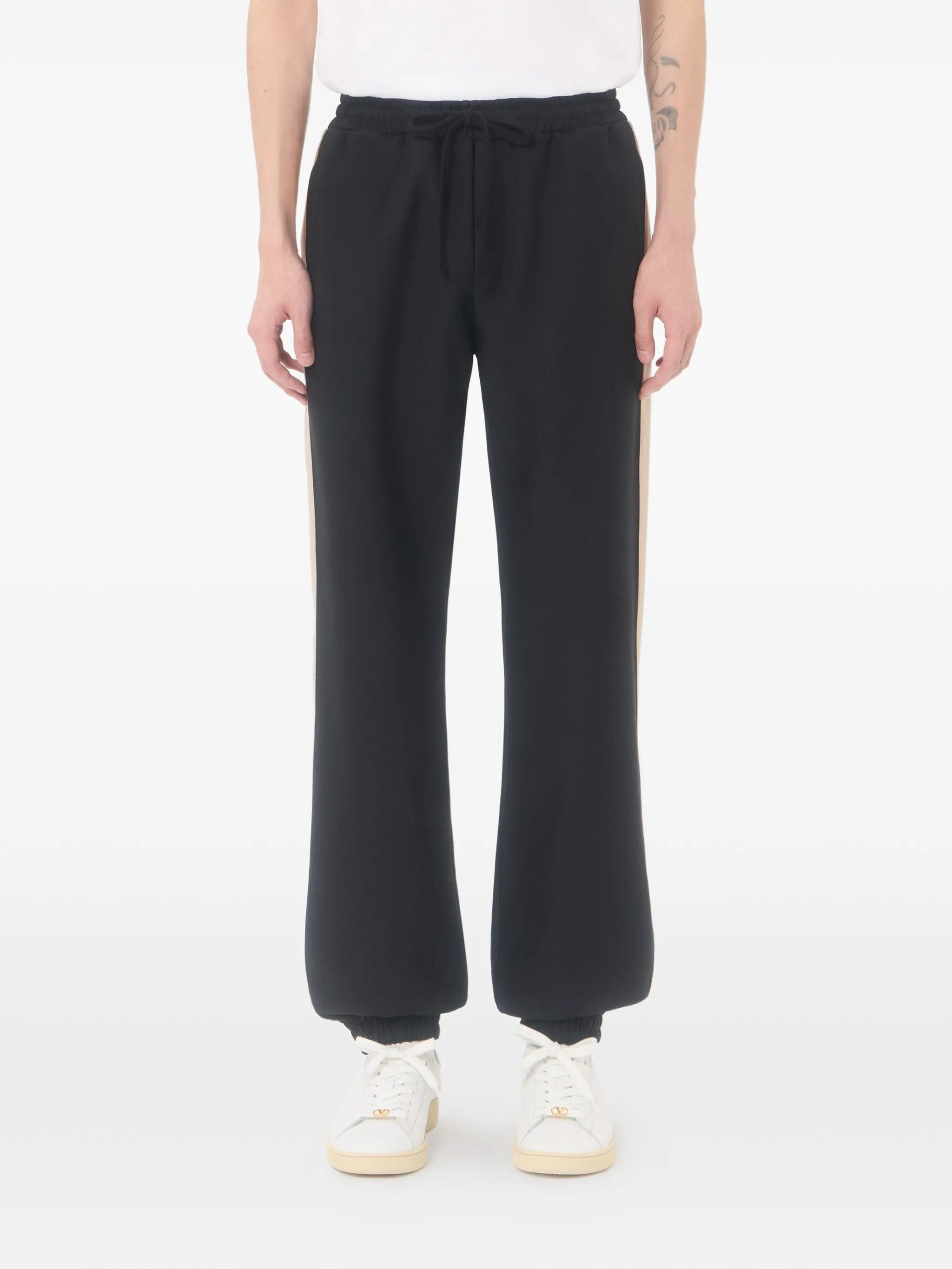 Valentino Garavani V - logo side - stripe track pants