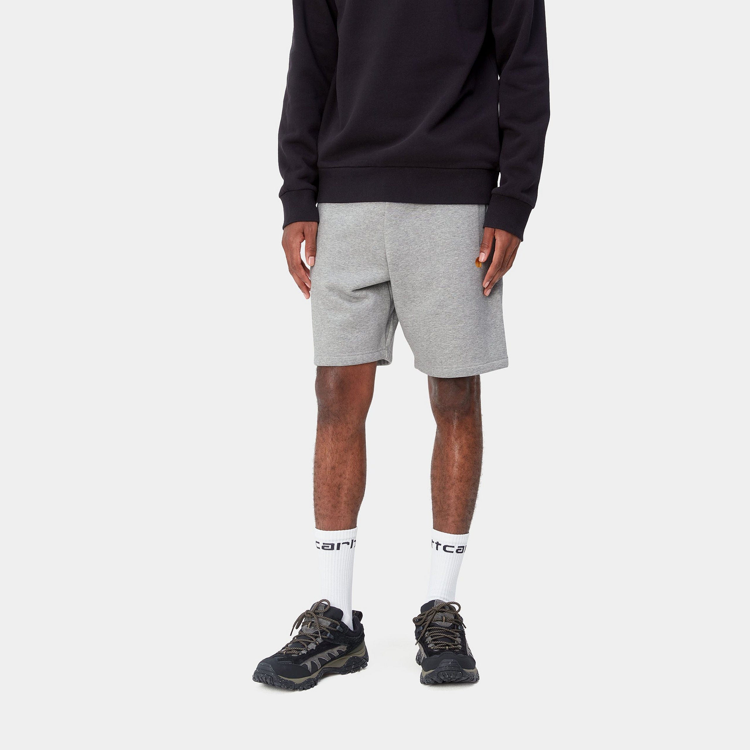 Carhartt WIP Chase Sweat Short - Grey Heather