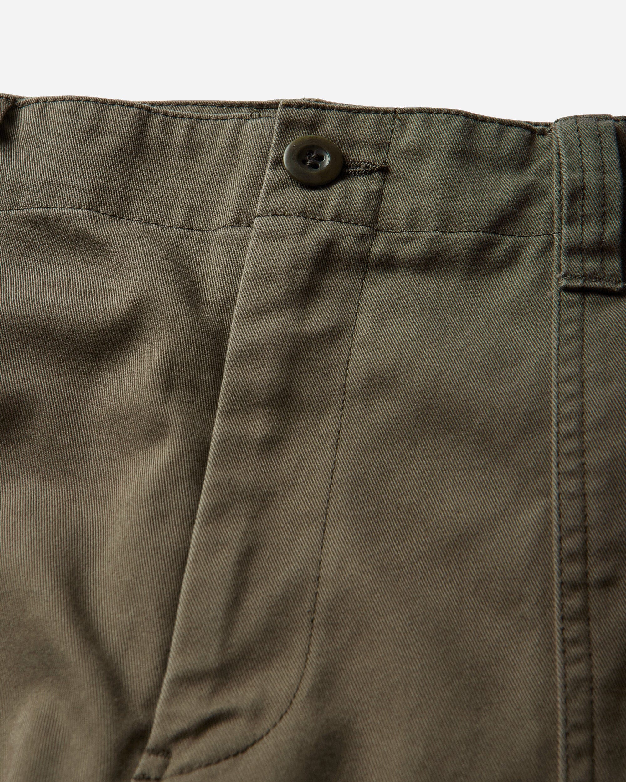 Undercover Men's Side Zipper Cotton Chino Pants Khaki