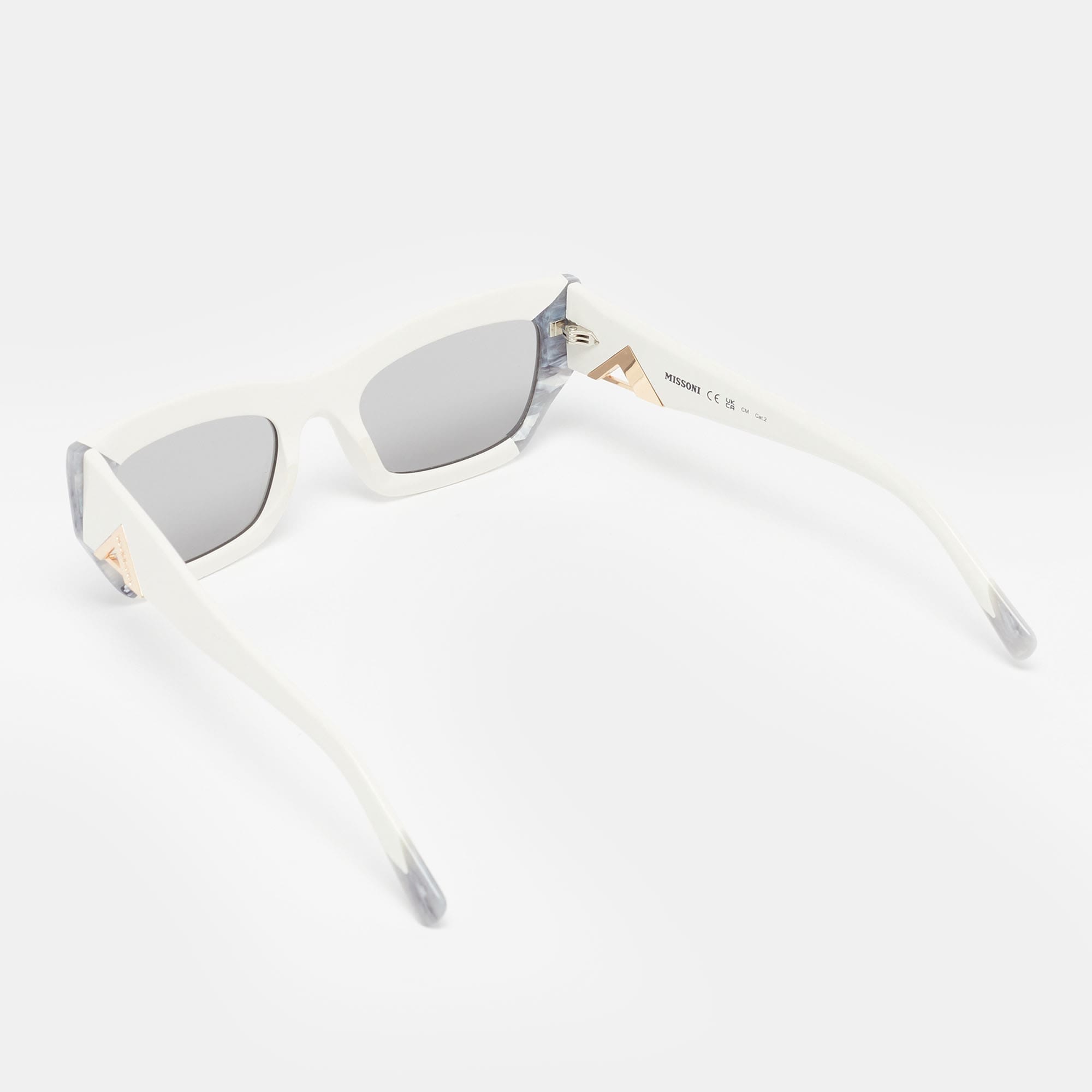 Missoni White/grey Mis 0151/s Cat Eye Sunglasses