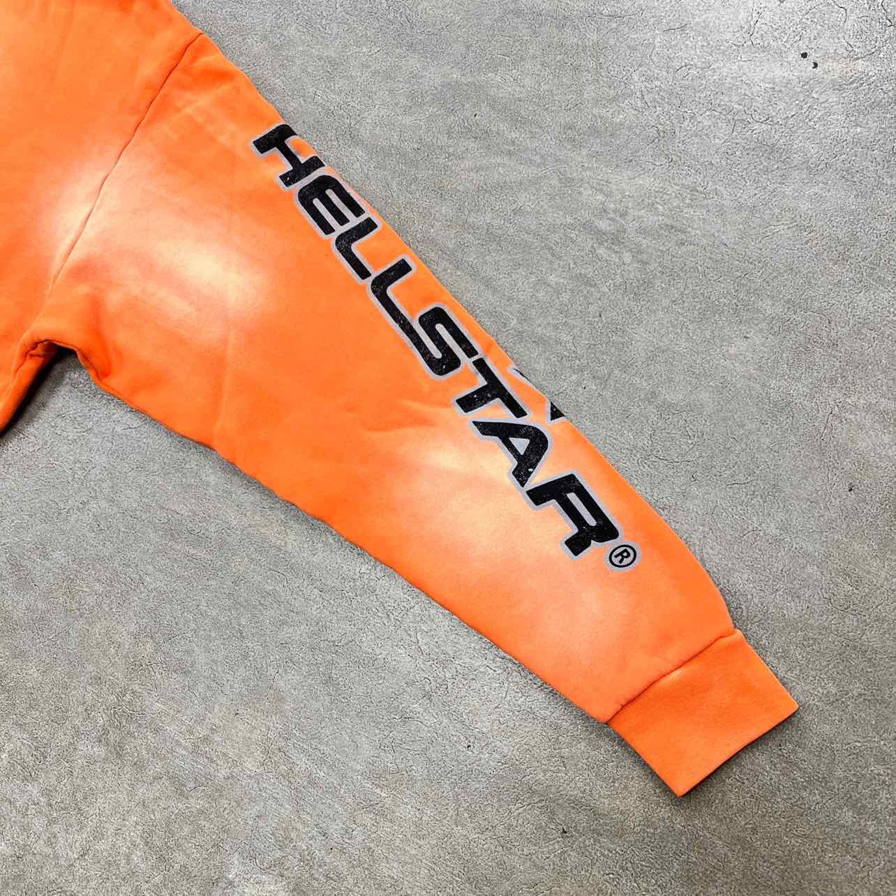 Hellstar Hoodie FIRE ORANGE Orange New Size L