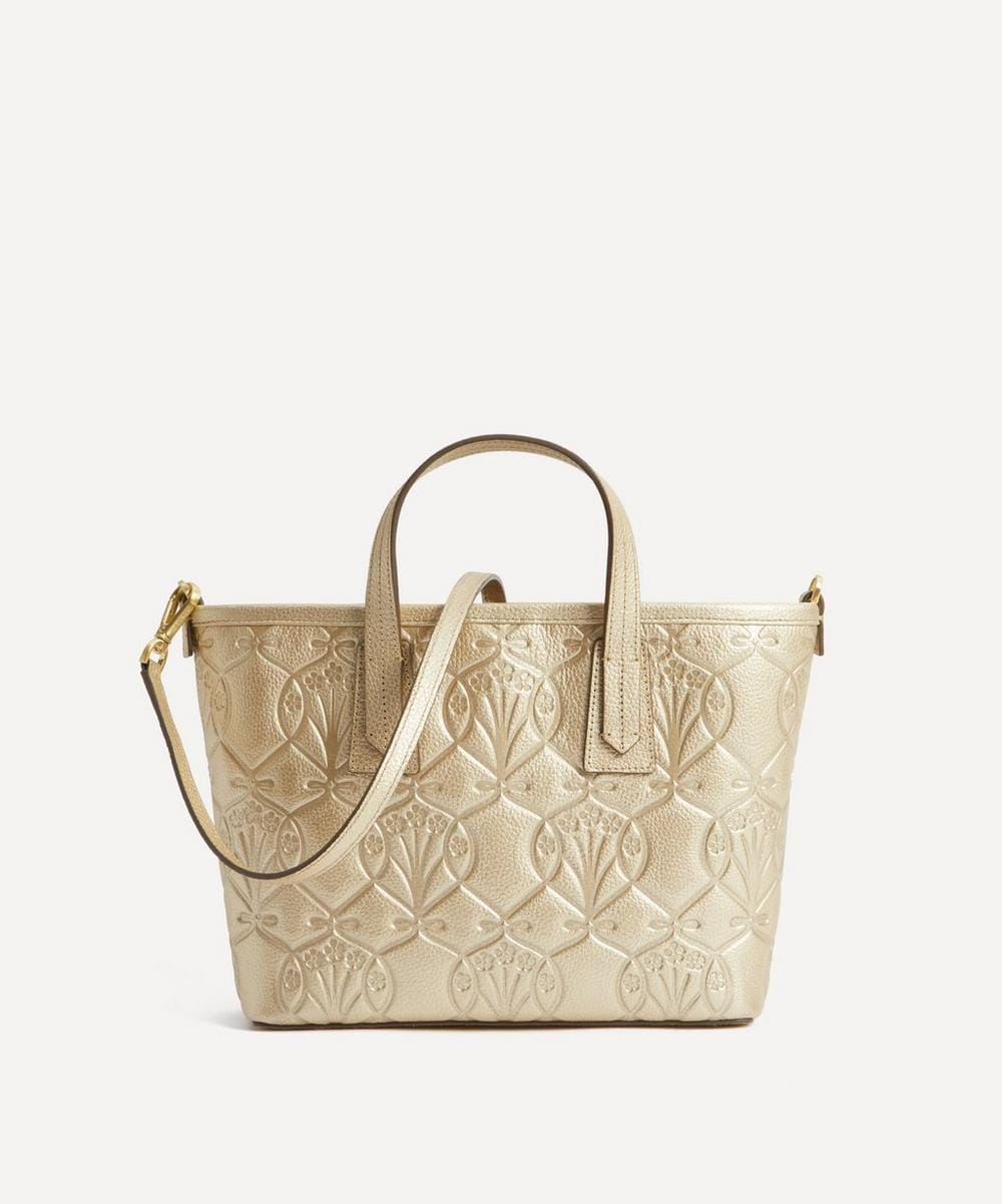 Liberty Iphis Gold Embossed Mini Marlborough Tote Bag