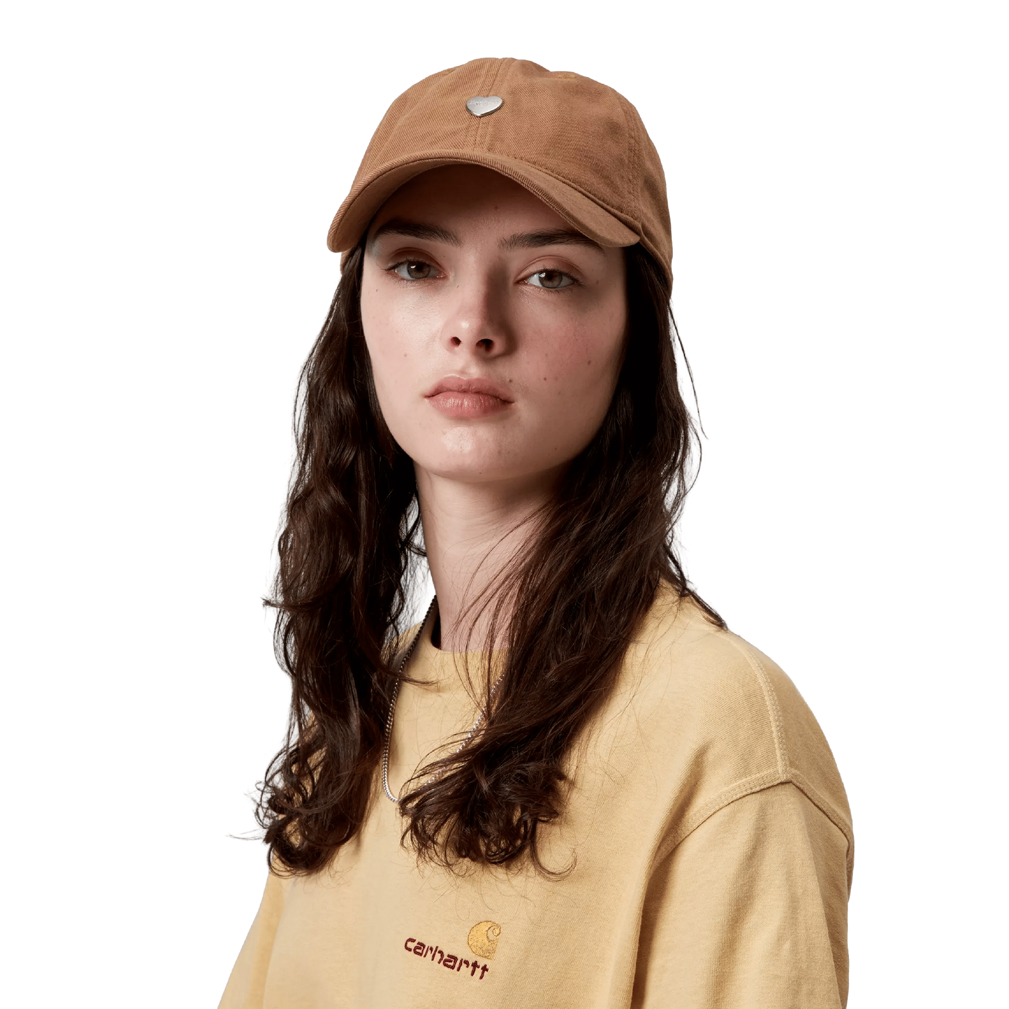 Carhartt WIP HEART METAL CAP (HAMILTON BROWN/SILVER)