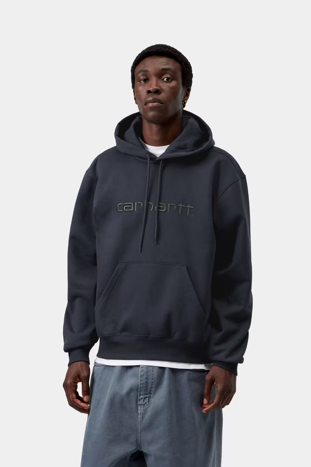 Carhartt WIP Hooded Carhartt Sweat - Dark Navy / Dark Scarab
