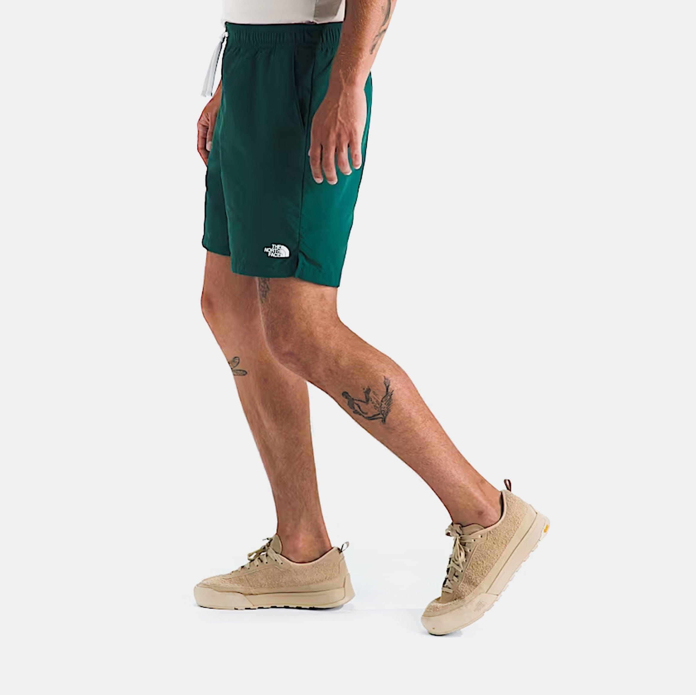 THE NORTH FACE Action 2.0 Mens Shorts (Green/White)