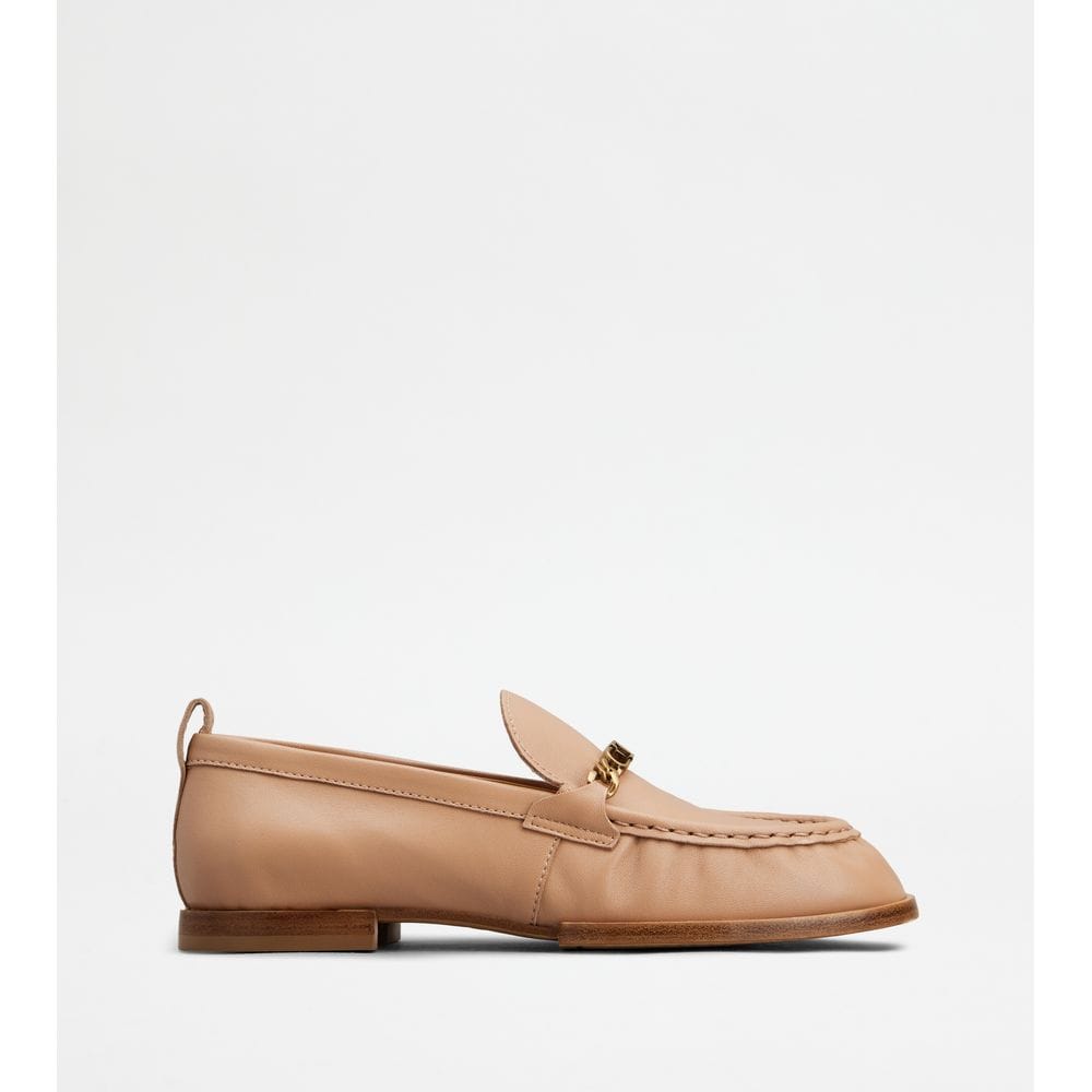 Tod's Tods Loafers In Leather Pink Womens