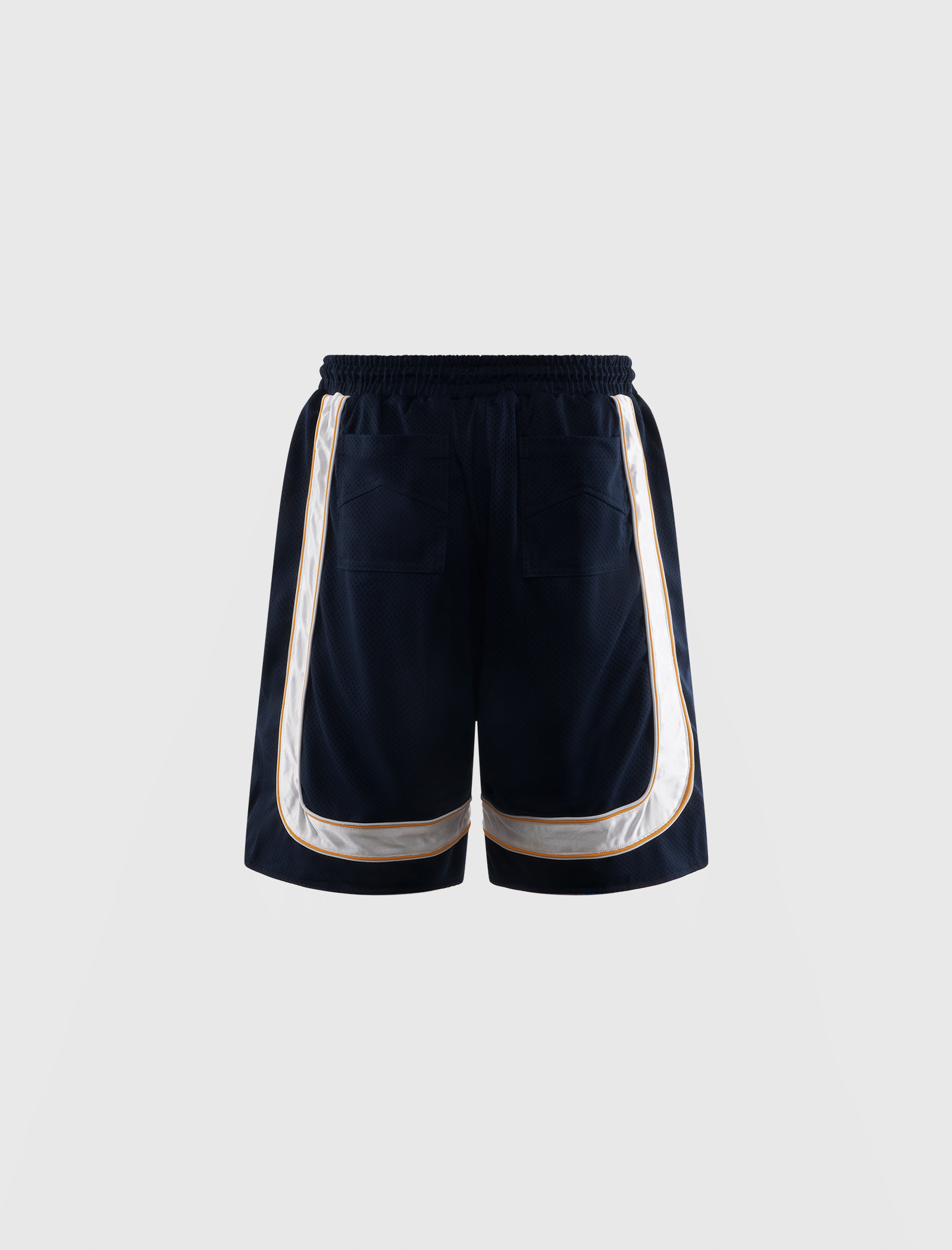 RHUDE MESH PIPING BAGGY TRACK SHORT