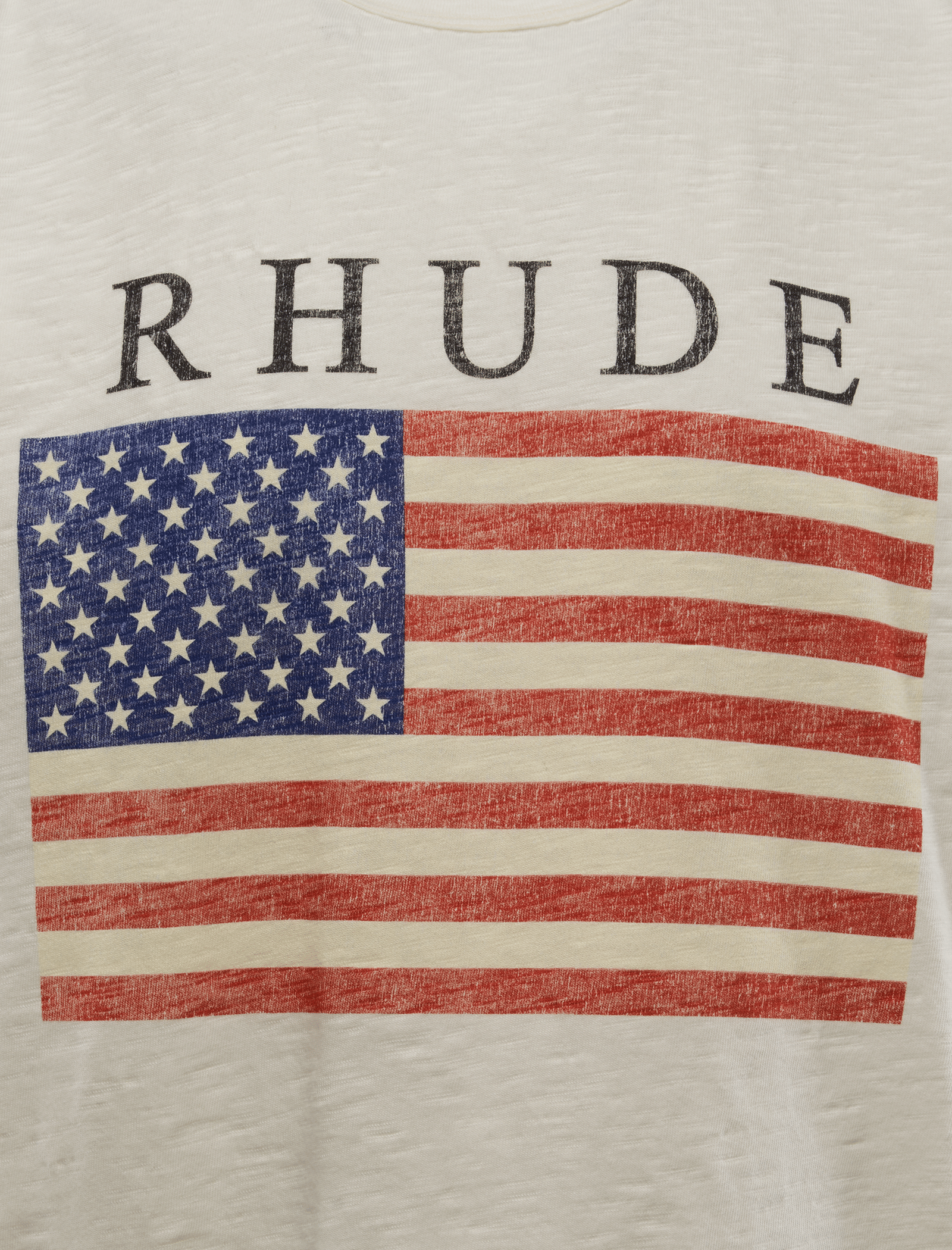 RHUDE USA FLAG SLUB T-Shirt