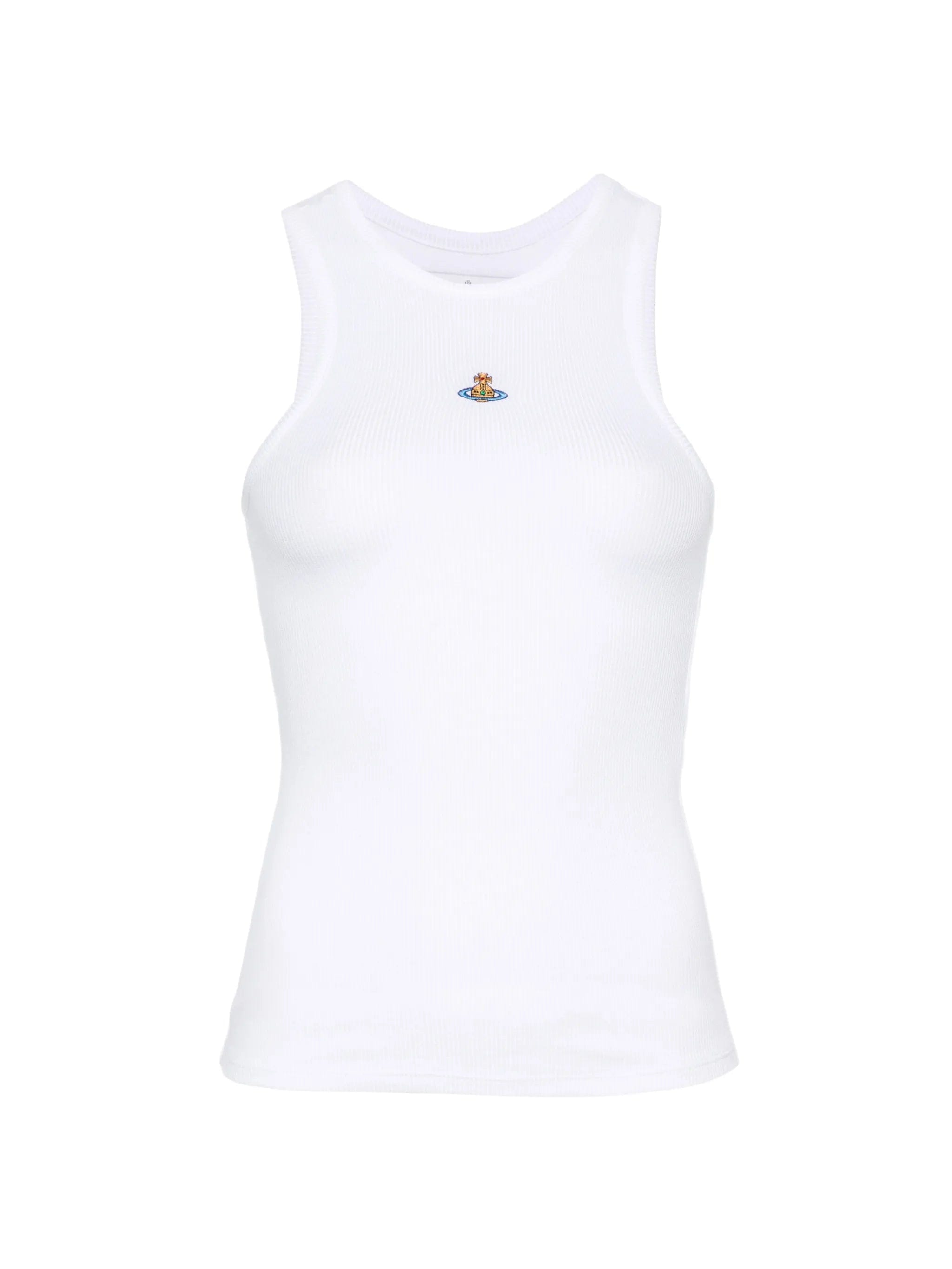 Vivienne Westwood 90s orb - embroidered ribbed vest
