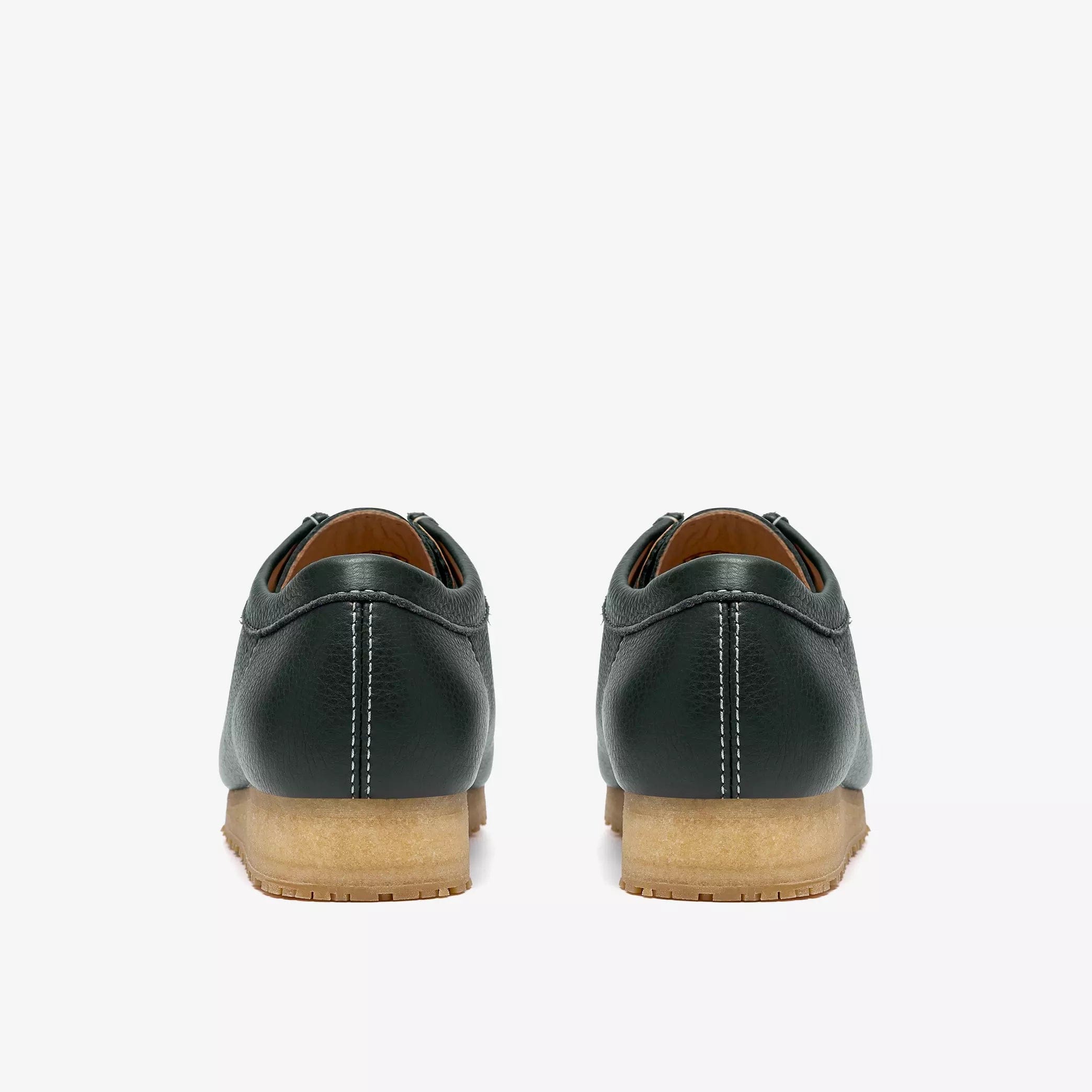 Clarks Wallabee RB Mens Shoes Color: Dark Green Leather Style: 26185656