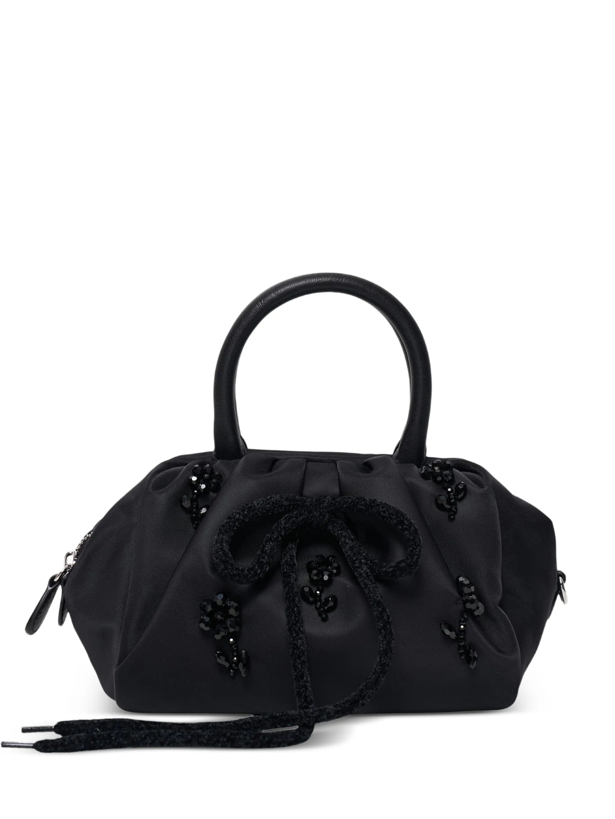 Simone Rocha beaded - bow gathered shoulder bag
