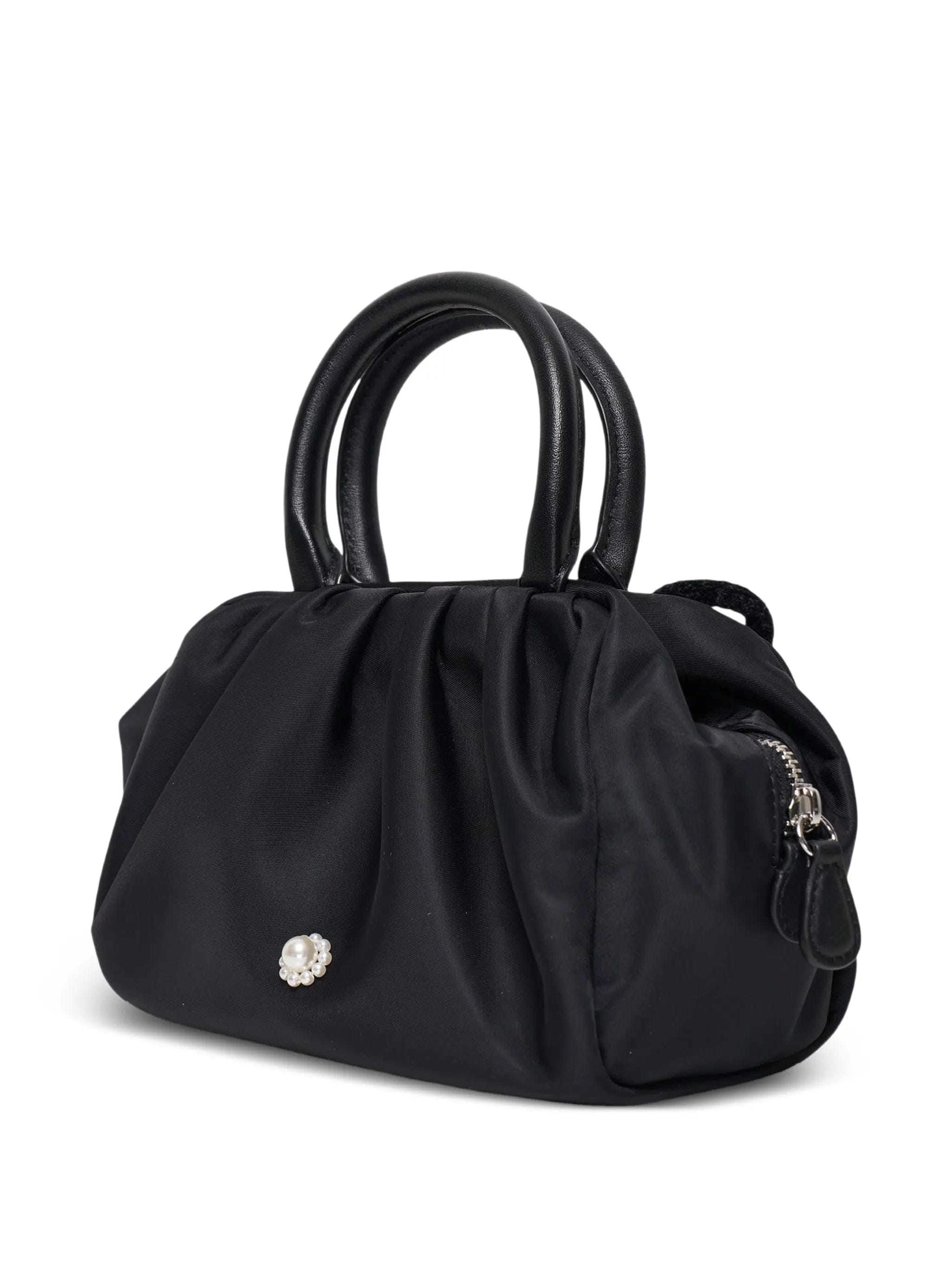 Simone Rocha beaded - bow gathered shoulder bag