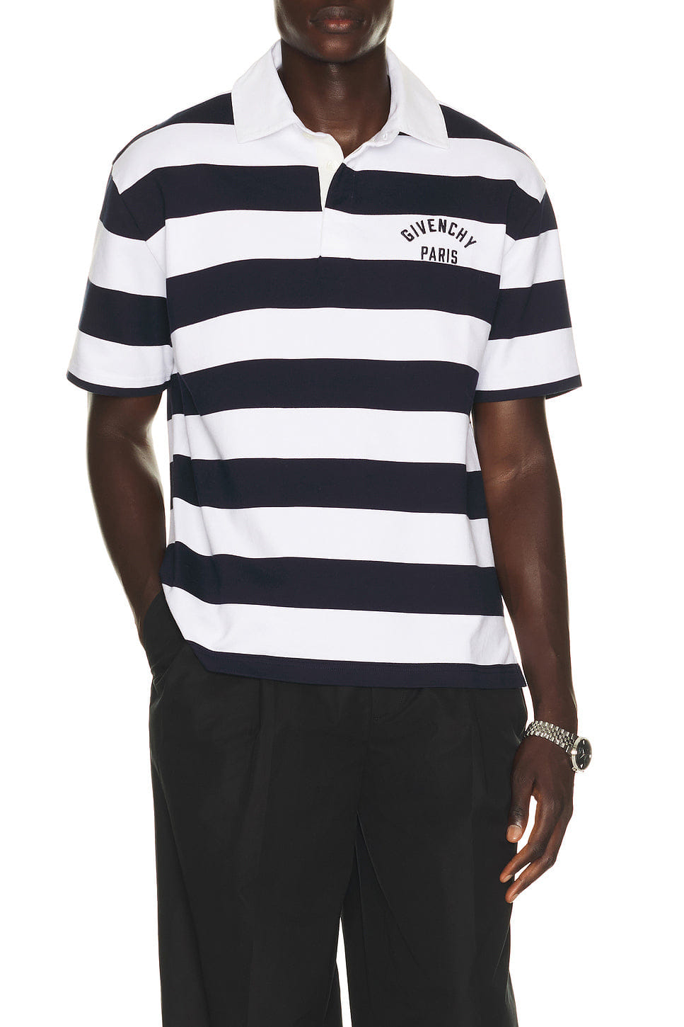 Givenchy Rugby Stripe Short Sleeve Polo