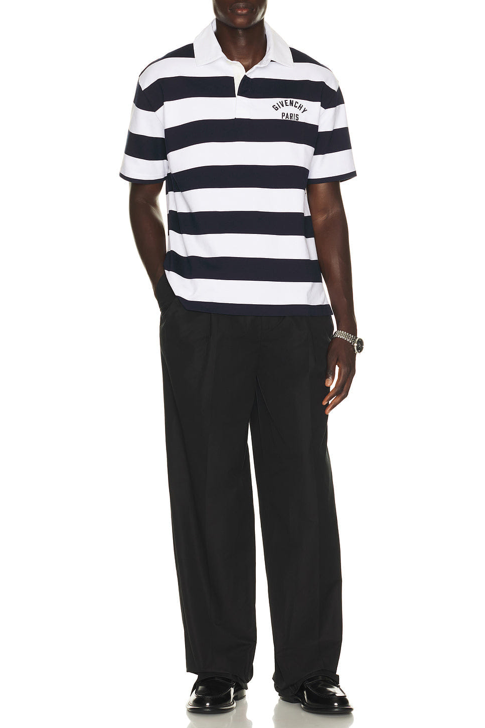 Givenchy Rugby Stripe Short Sleeve Polo