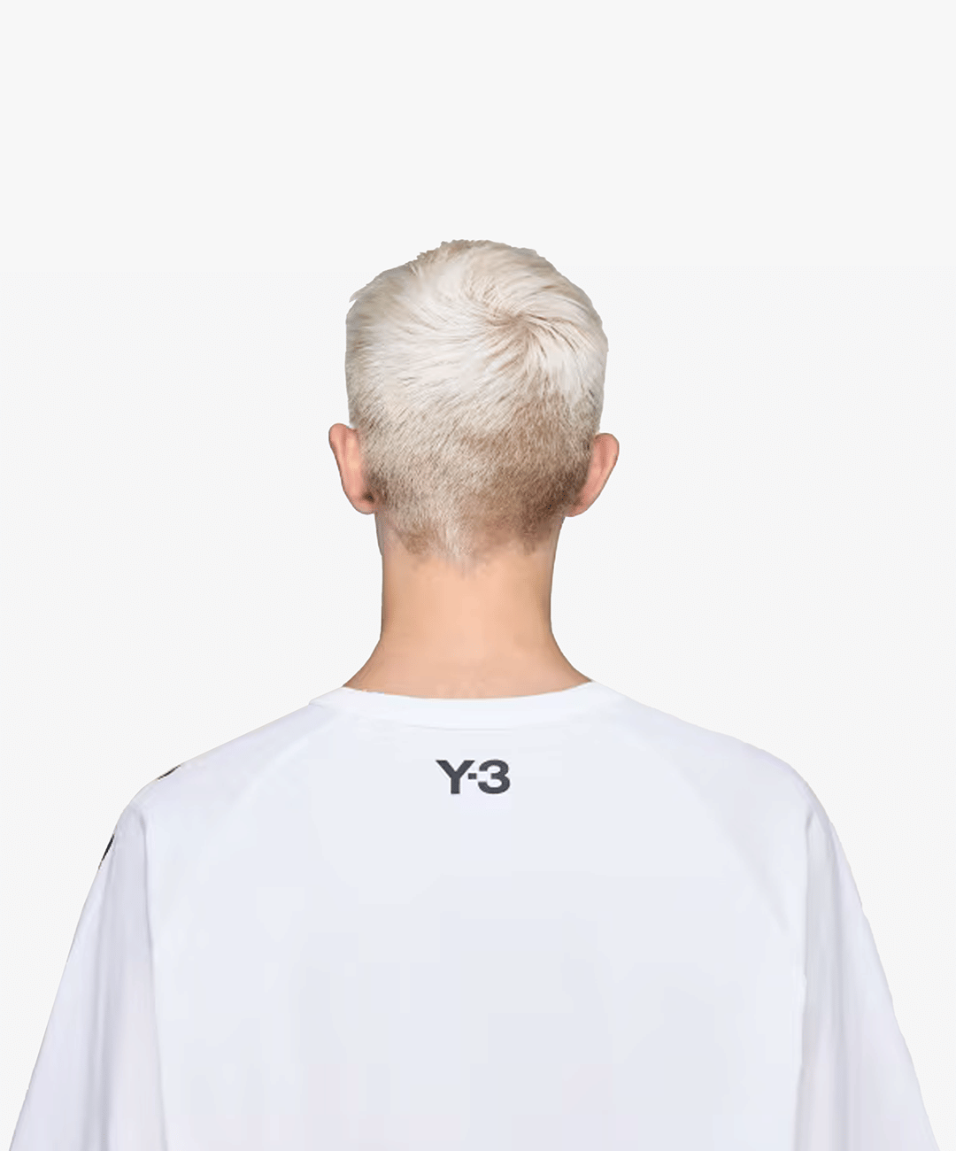 Y - 3 | RAW EDGE 3 STRIPES SHORT SLEEVE T-Shirt { CHALK WHITE