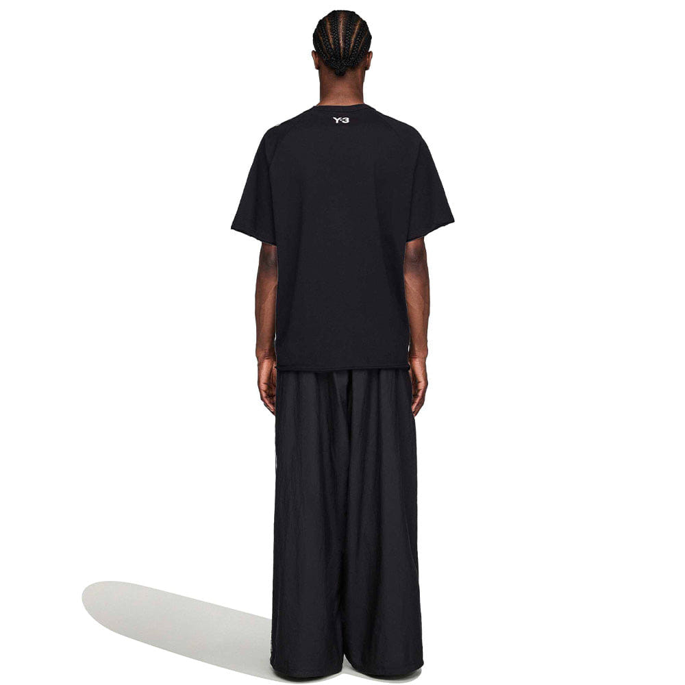 Y - 3 RAW EDGE 3 STRIPES WIDE PANTS