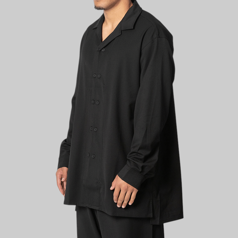 Y-3 Wool Adaptive Overshirt - Black