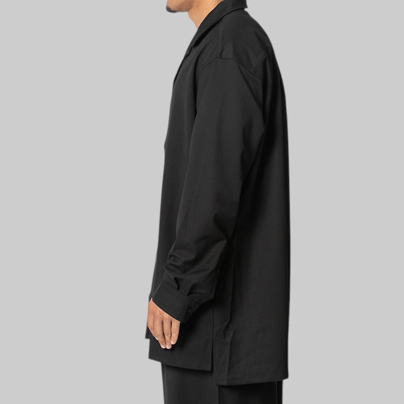 Y-3 Wool Adaptive Overshirt - Black