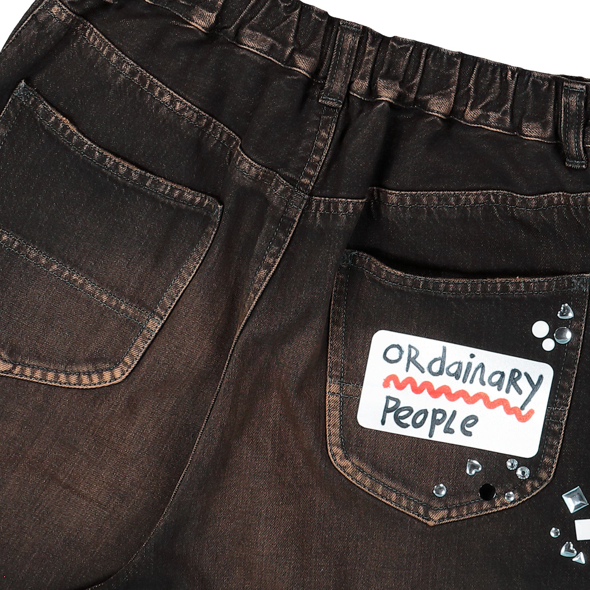 Maison Mihara Yasuhiro Denim Jeans With Sticker