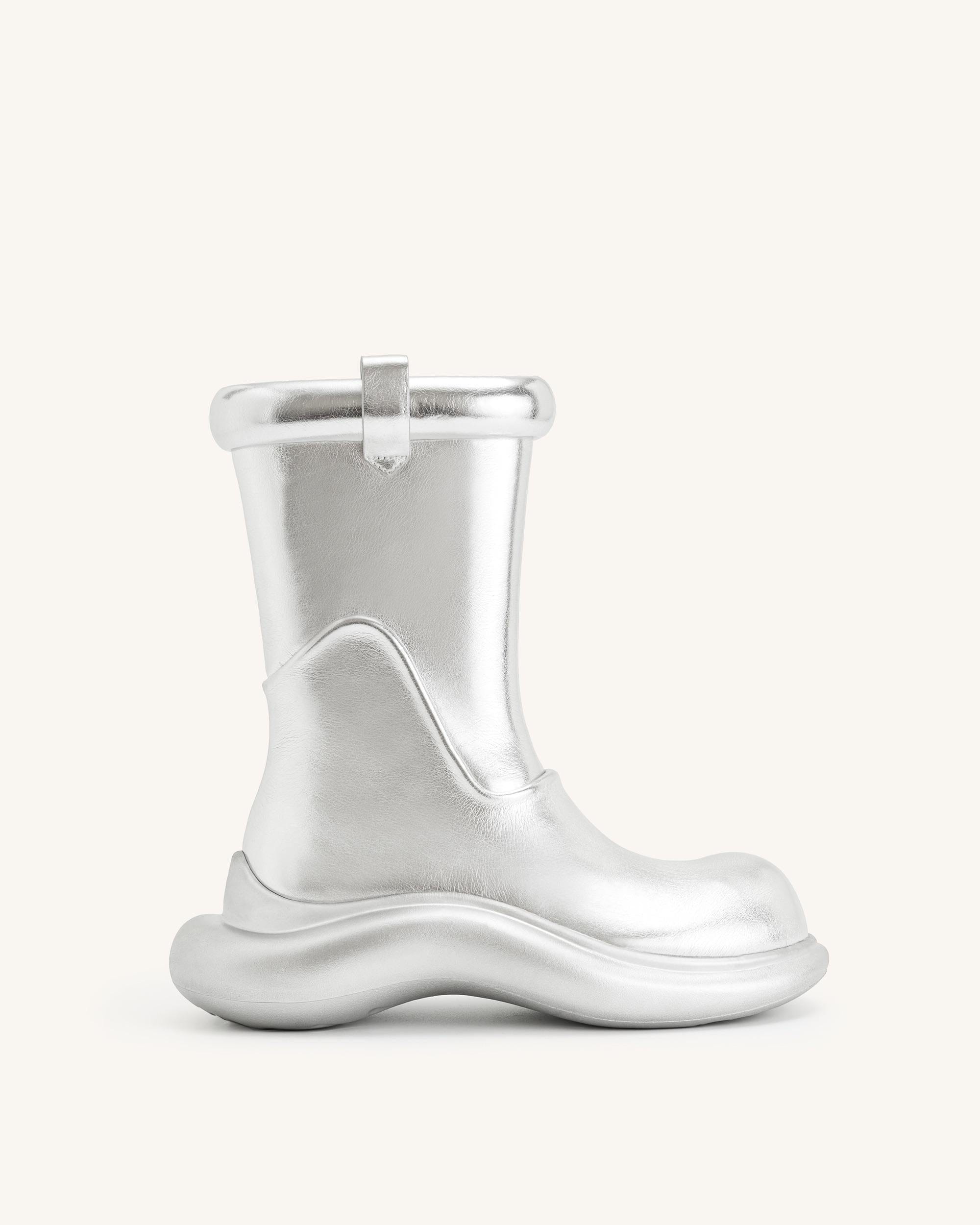 Jw Pei Zoie Metallic Rain Boot Silver