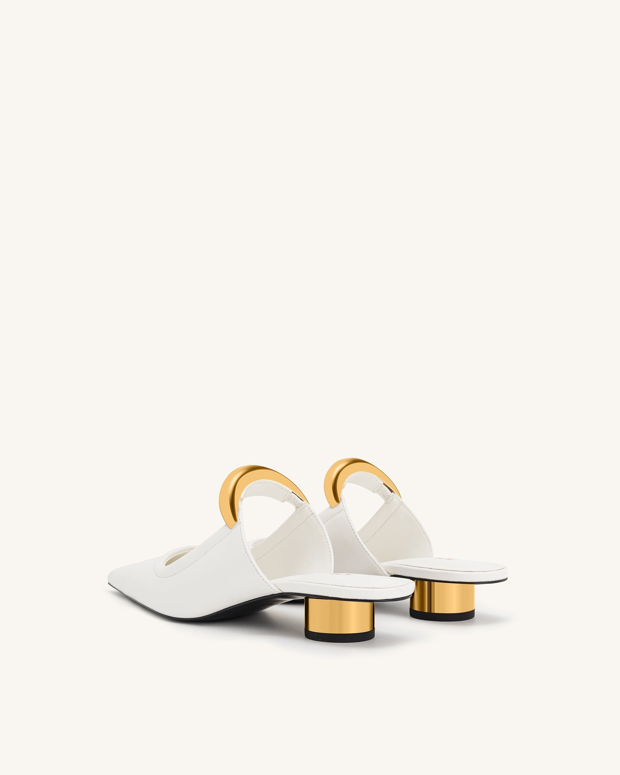 Jw Pei Helena Pierced Mules White