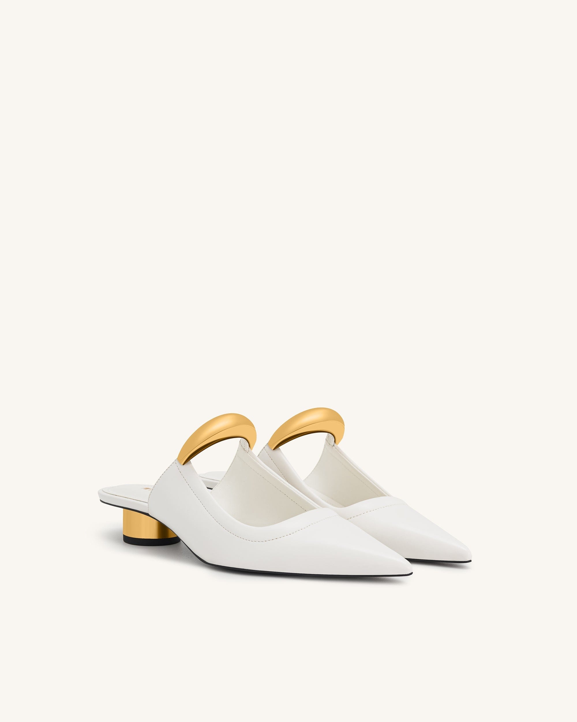 Jw Pei Helena Pierced Mules White