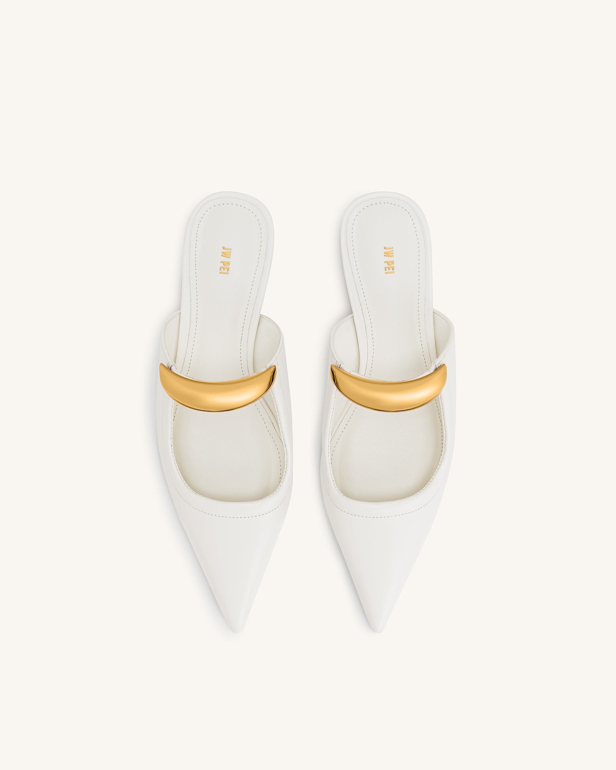 Jw Pei Helena Pierced Mules White