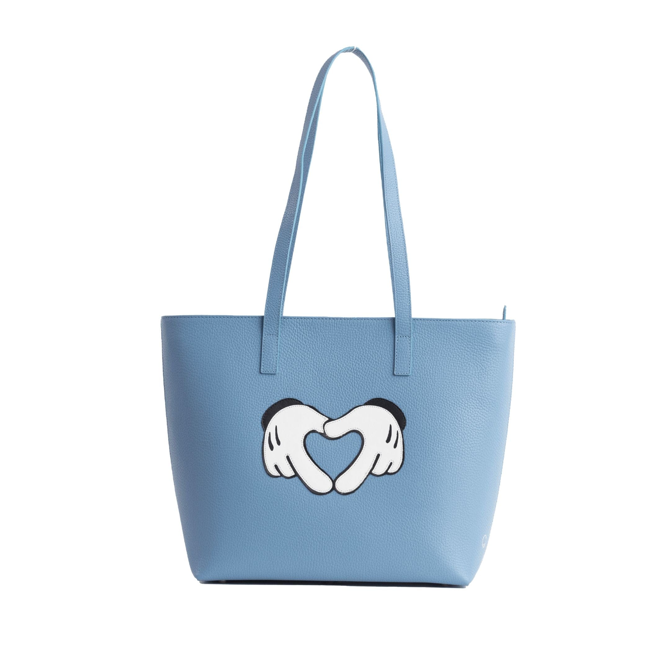 Leather Charms Heart Tote Bag