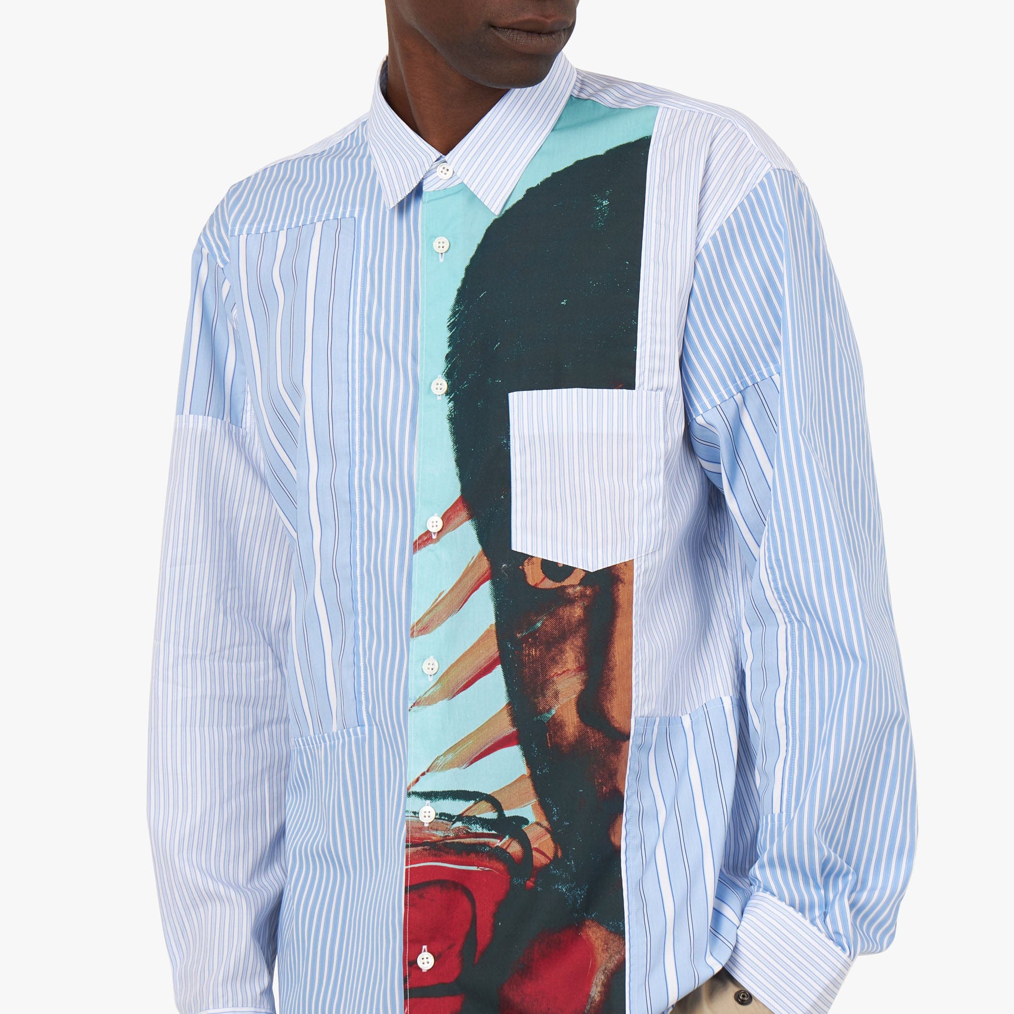 COMME des GARÇONS Andy Warhol Cotton Shirt / Stripe