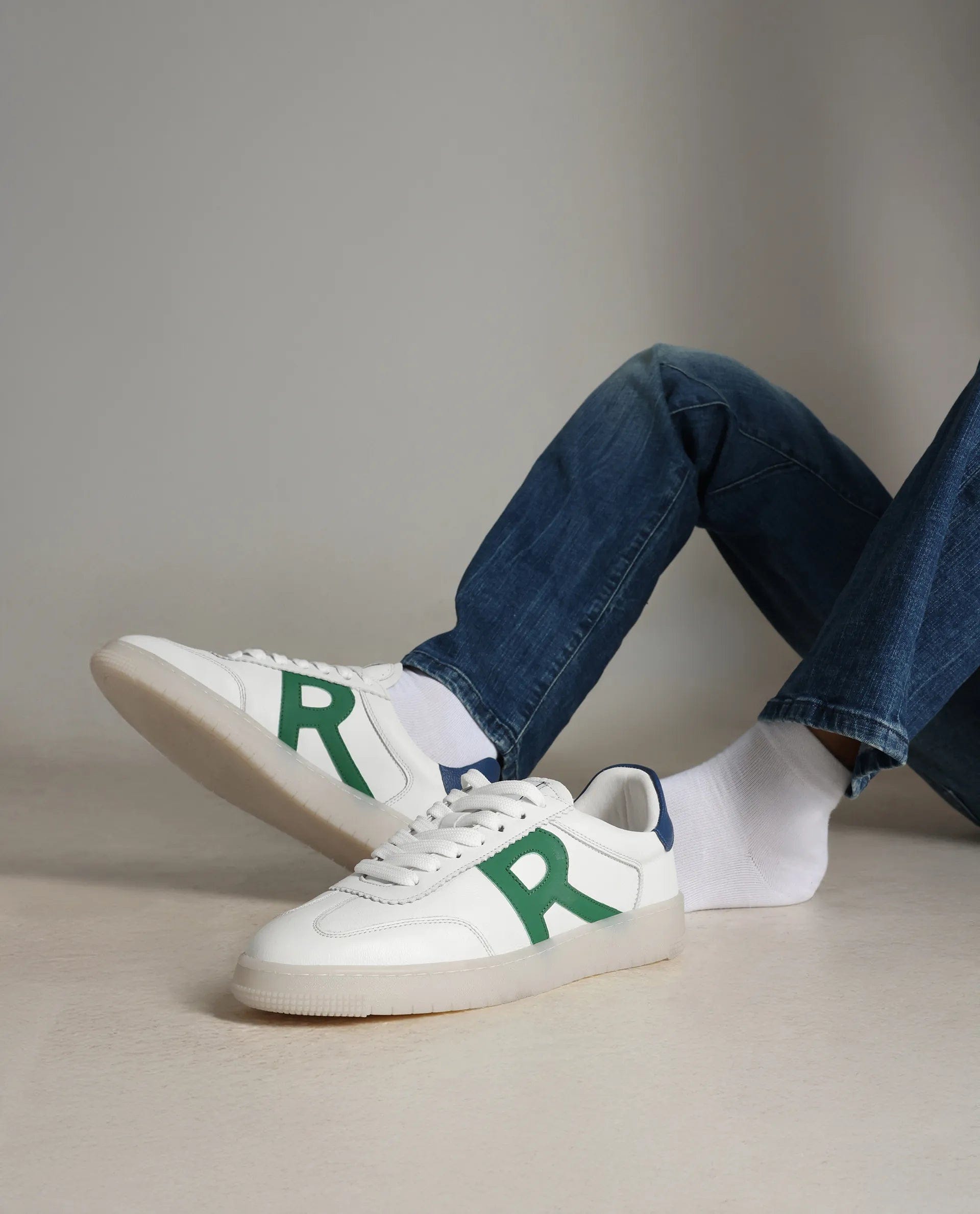 RAREZ Rare Rabbit Men Dorset Green Lace - Up Closure Shoes
