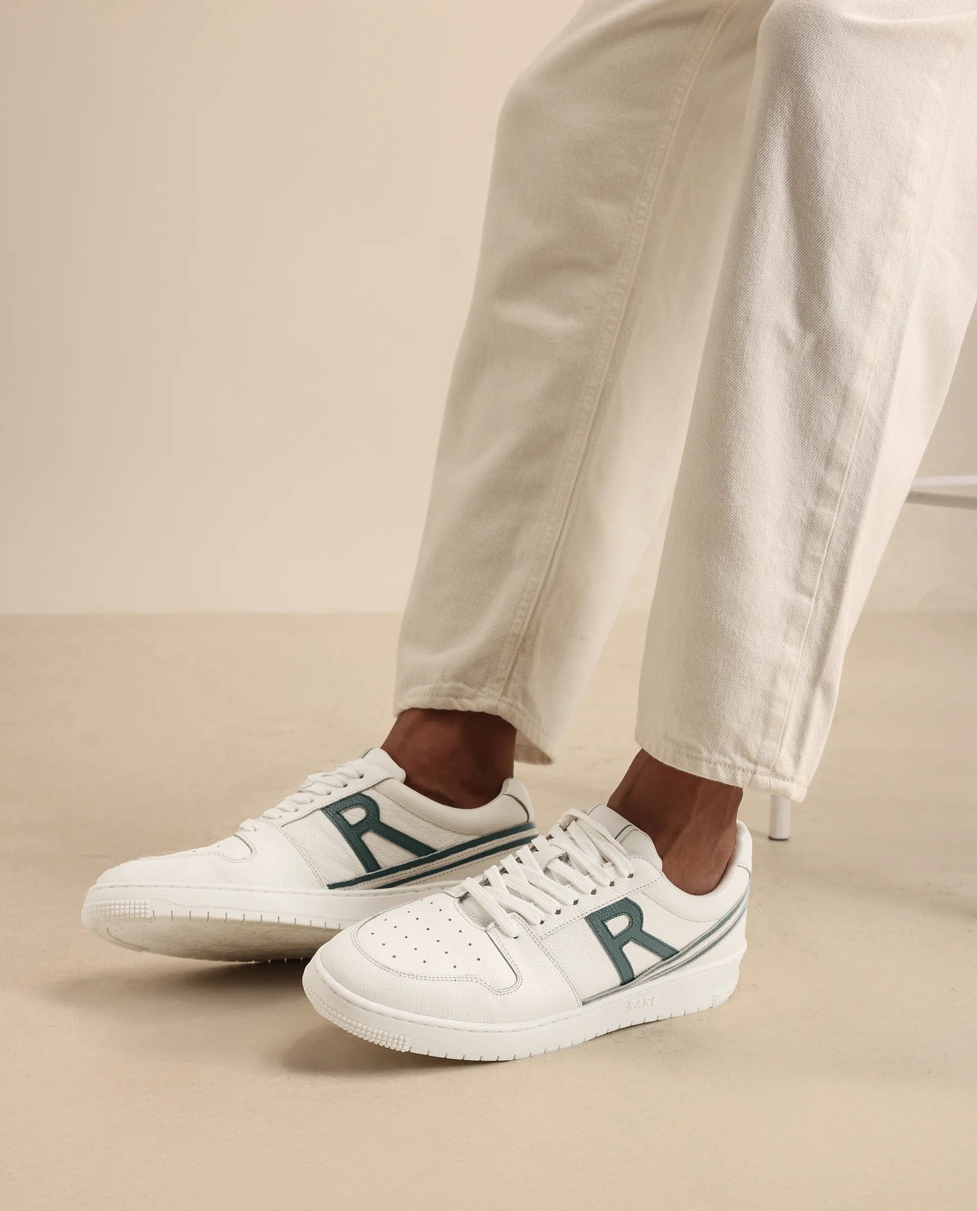 RAREZ Rare Rabbit Men Adonis White Lace - Up Closure Shoes