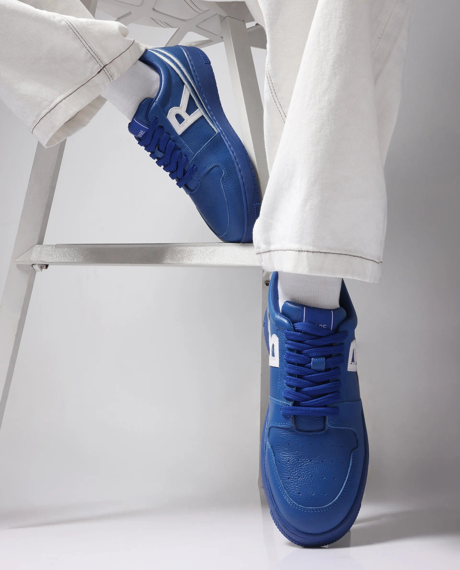 RAREZ Rare Rabbit Men Adonis Blue Lace - Up Closure Shoes