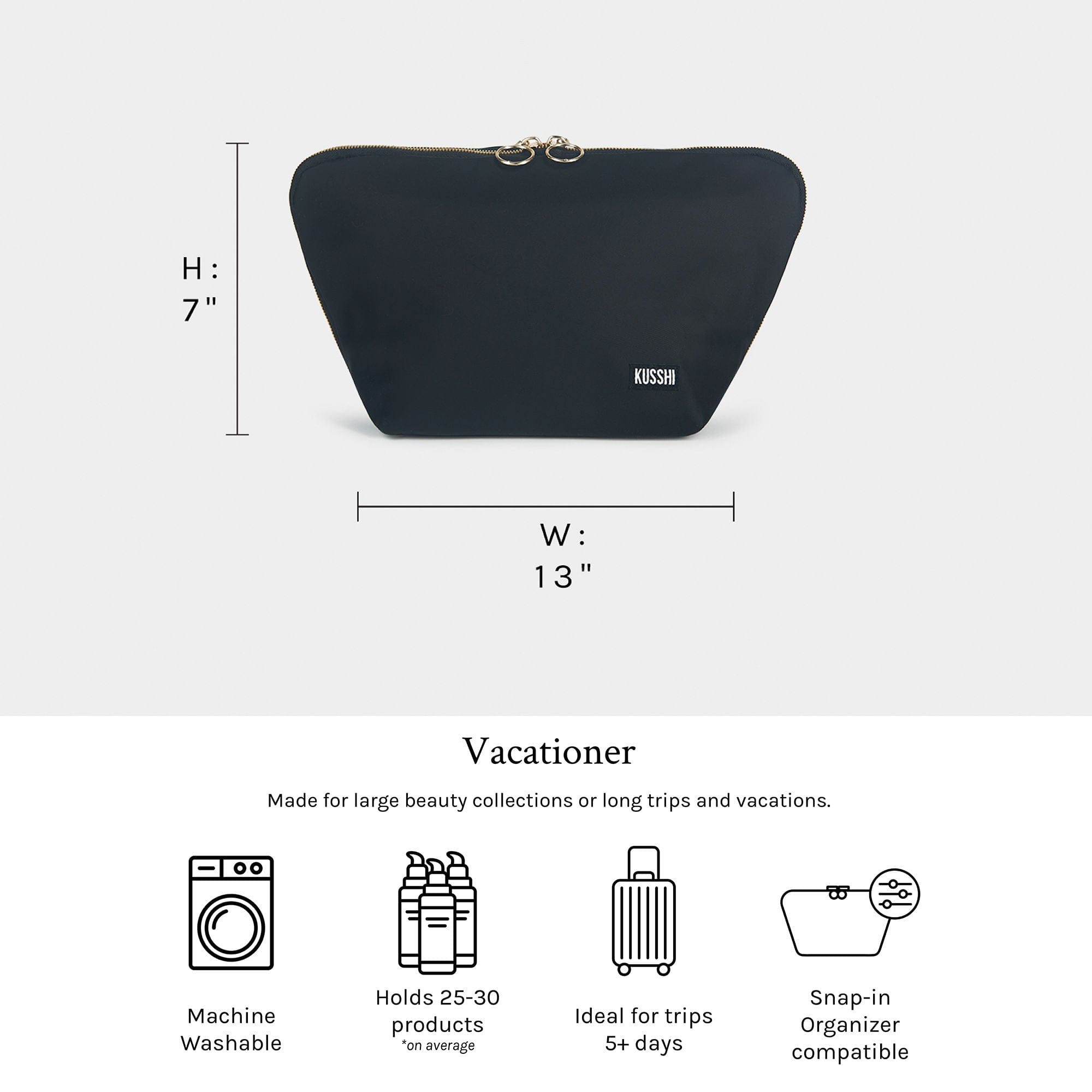 Kusshi Vacationer Makeup Bag