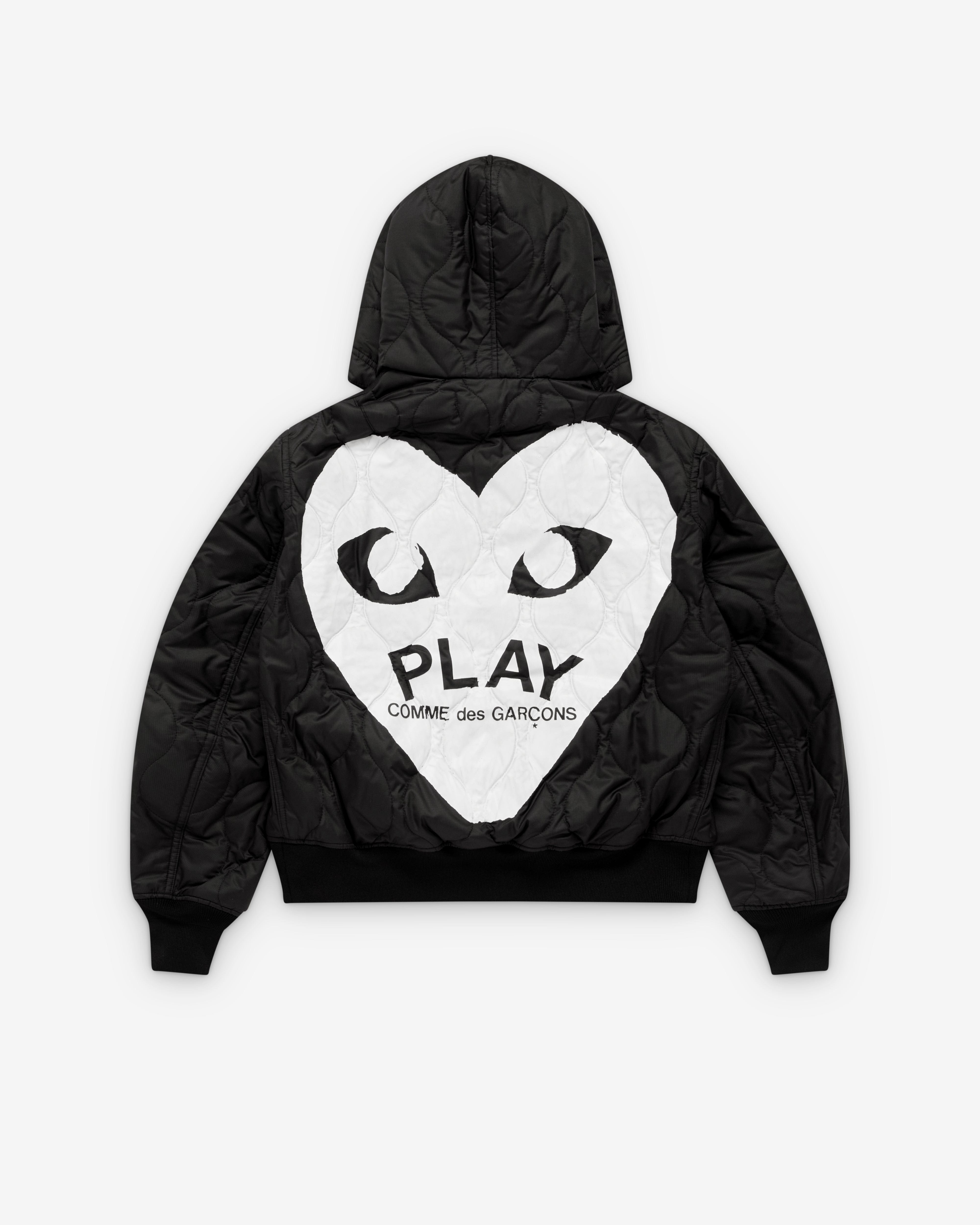 Comme des Garçons PLAY Play - Black Heart Hooded Jacket - (Black)