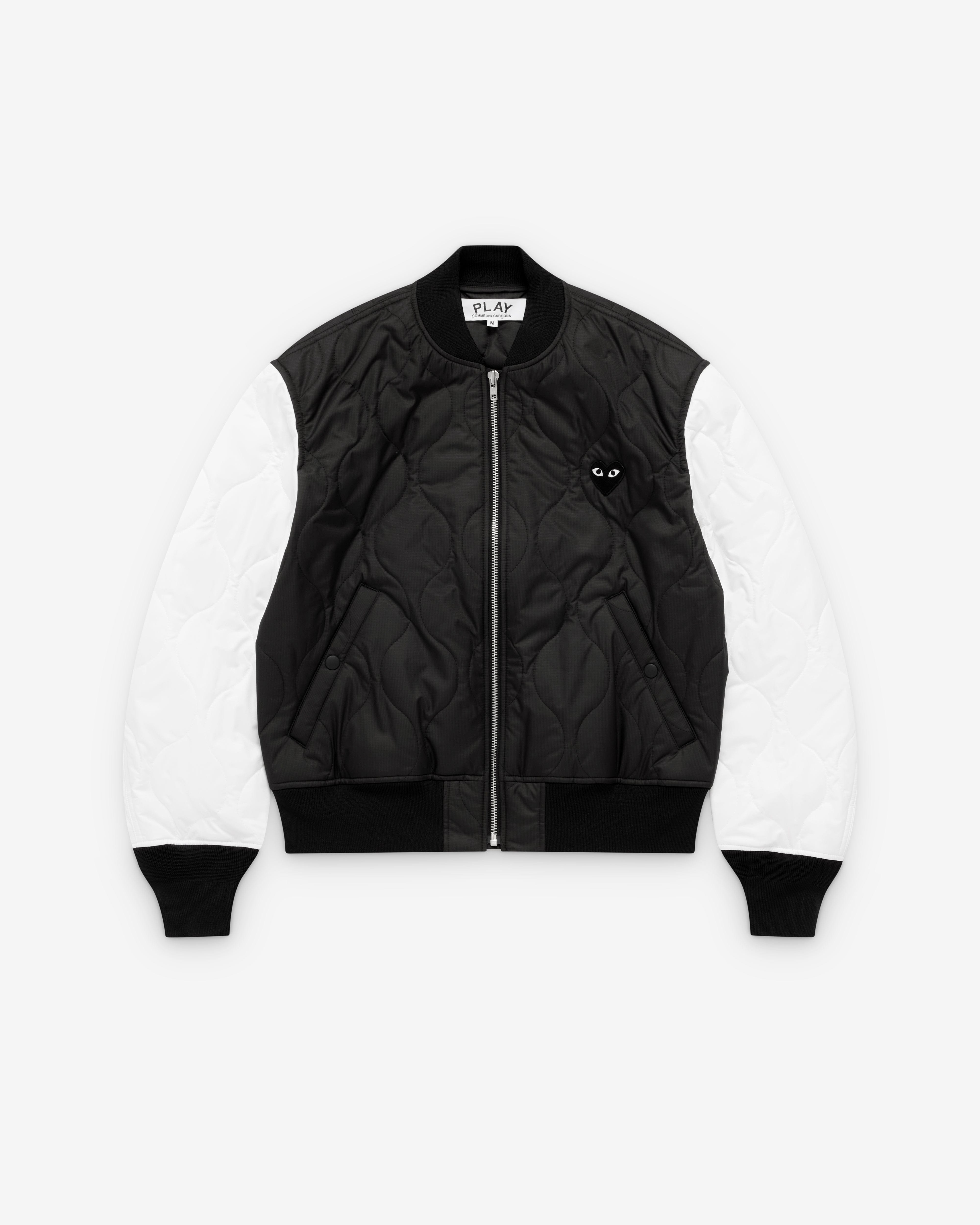 Comme des Garçons PLAY Play - Black Heart Varsity Jacket - (Black)