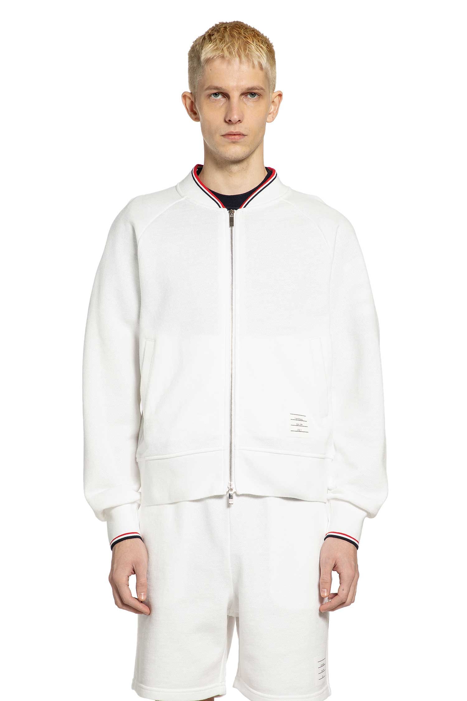 THOM Browne Bomber in Piqué Loopback