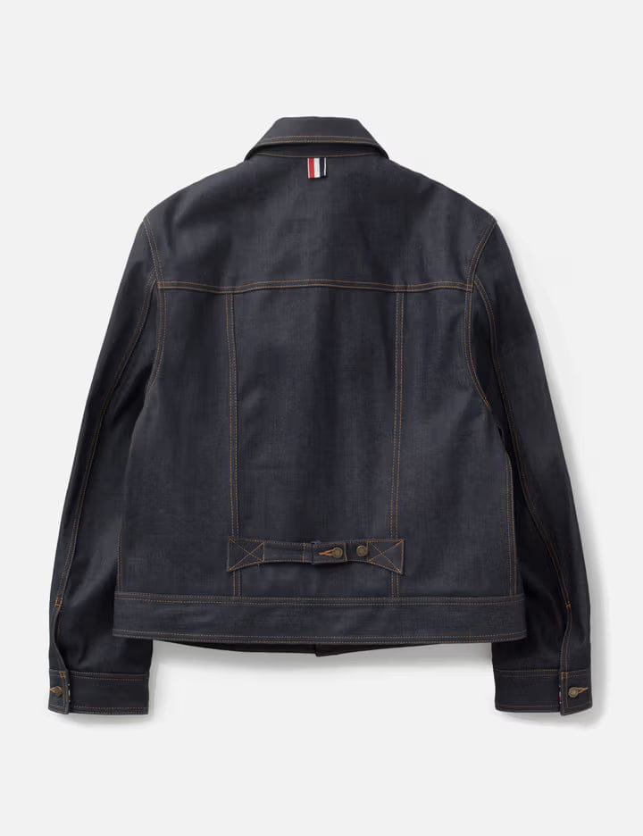 Thom Browne Selvedge Denim Backstrap Utility Jacket