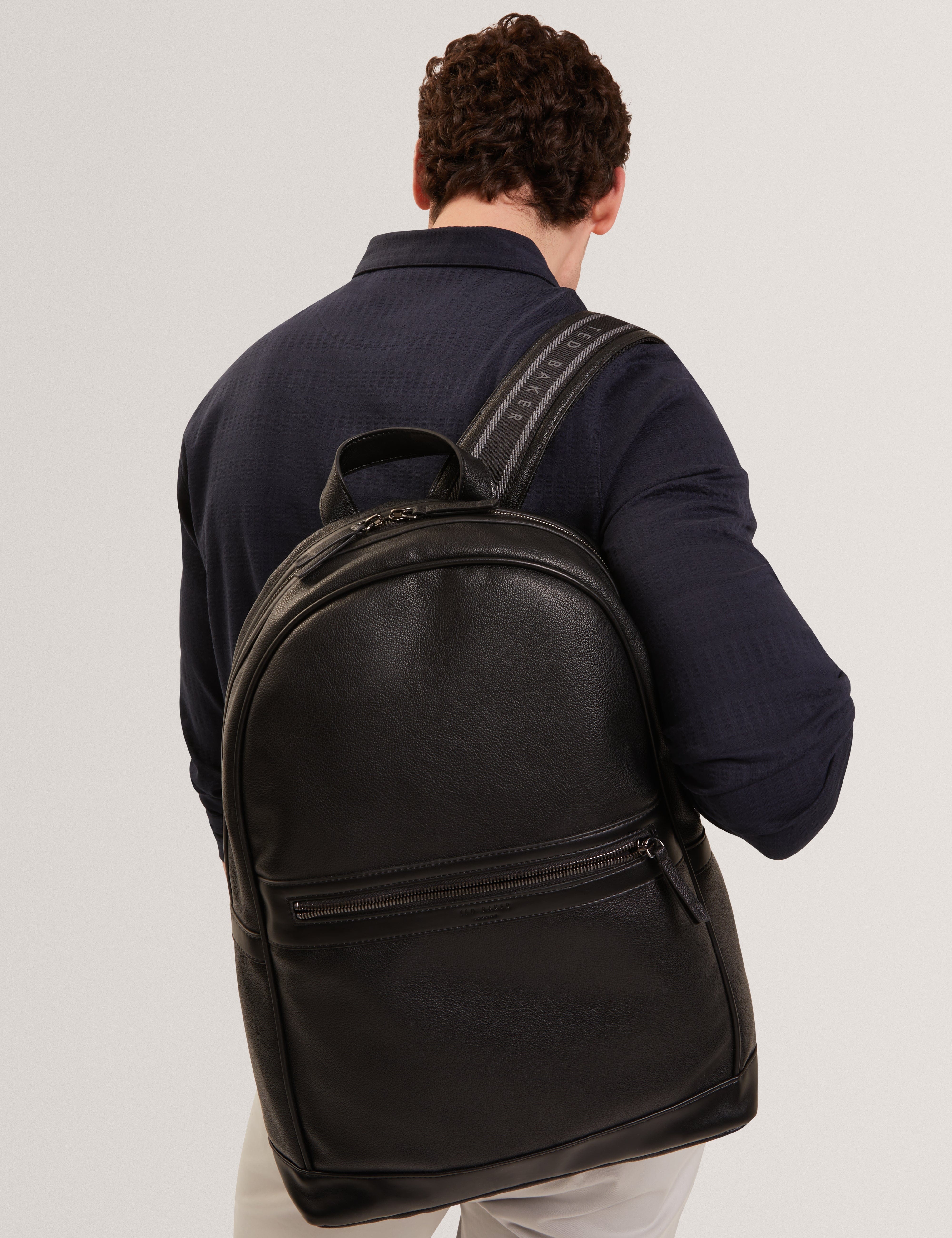 Ted Baker Leison Webbing Backpack Black