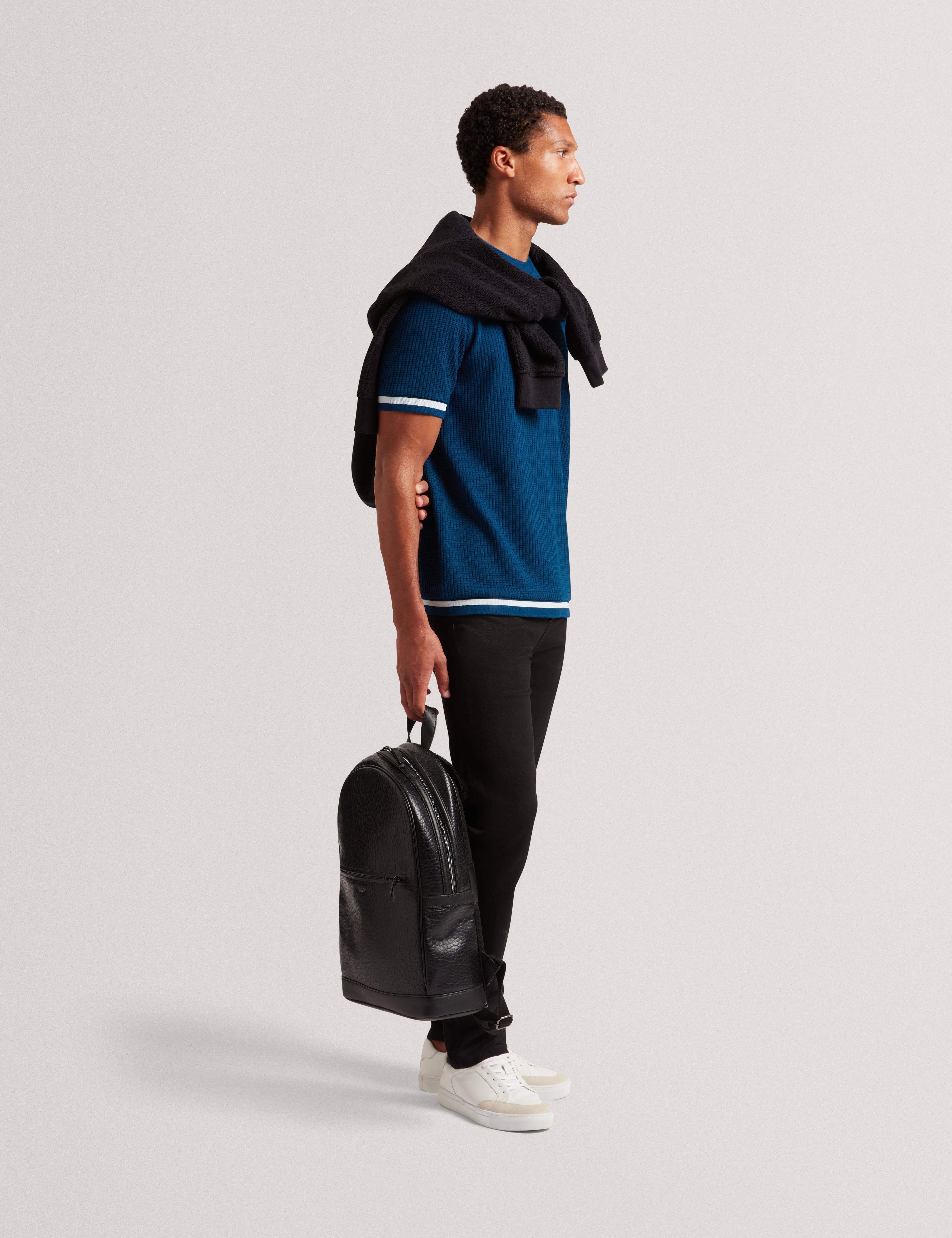 Ted Baker Periin Pebbled Pu Backpack Black