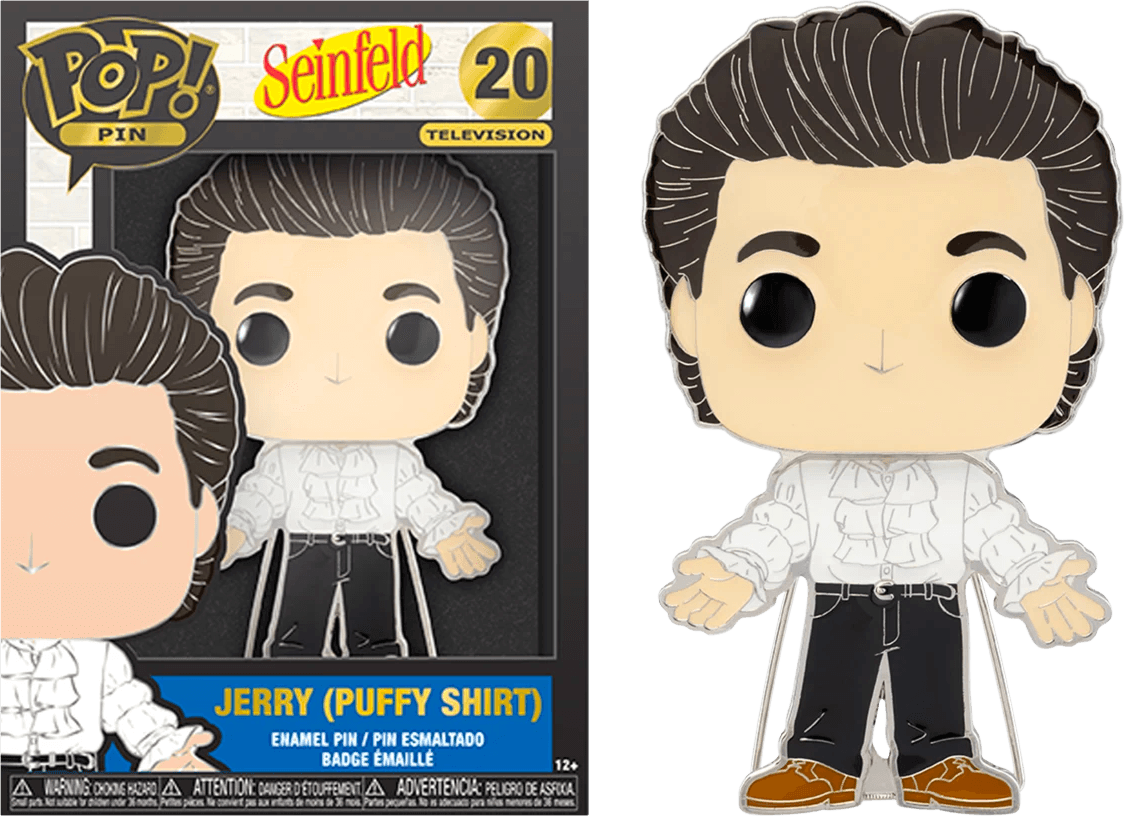 Funko Seinfeld - Jerry Puffy Shirt (with chase) 4" Pop! Enamel Pin