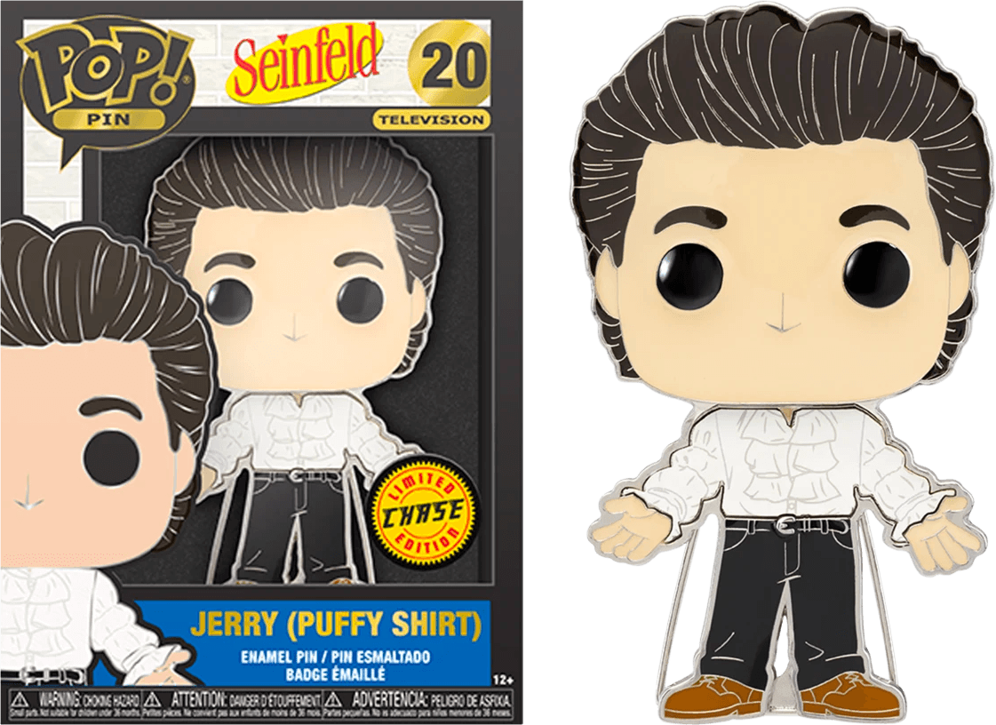 Funko Seinfeld - Jerry Puffy Shirt (with chase) 4" Pop! Enamel Pin